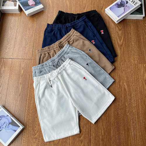 Ami Paris Pantalones Cortos Clásicos con Bordado de Corazón para Hombre 24 Ami Paris Pantalones Cortos Clásicos con Bordado de Corazón para Hombre