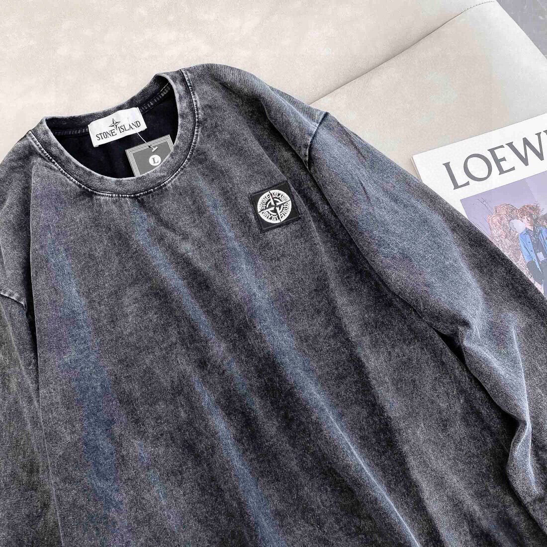 Stone Island Sudadera Clásica de Cuello Redondo con Logo Distintivo para Hombre 6 i1753080281228 4576 0 4
