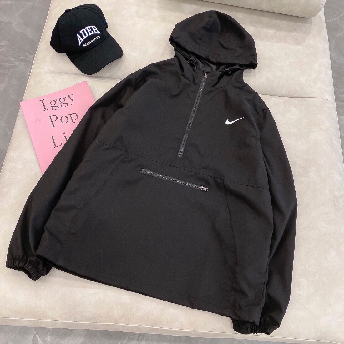 Chaqueta Reflectante Nike de Media Cremallera para Hombre y Mujer, Estilo Casual 4 i1753350292607 5082 0 2