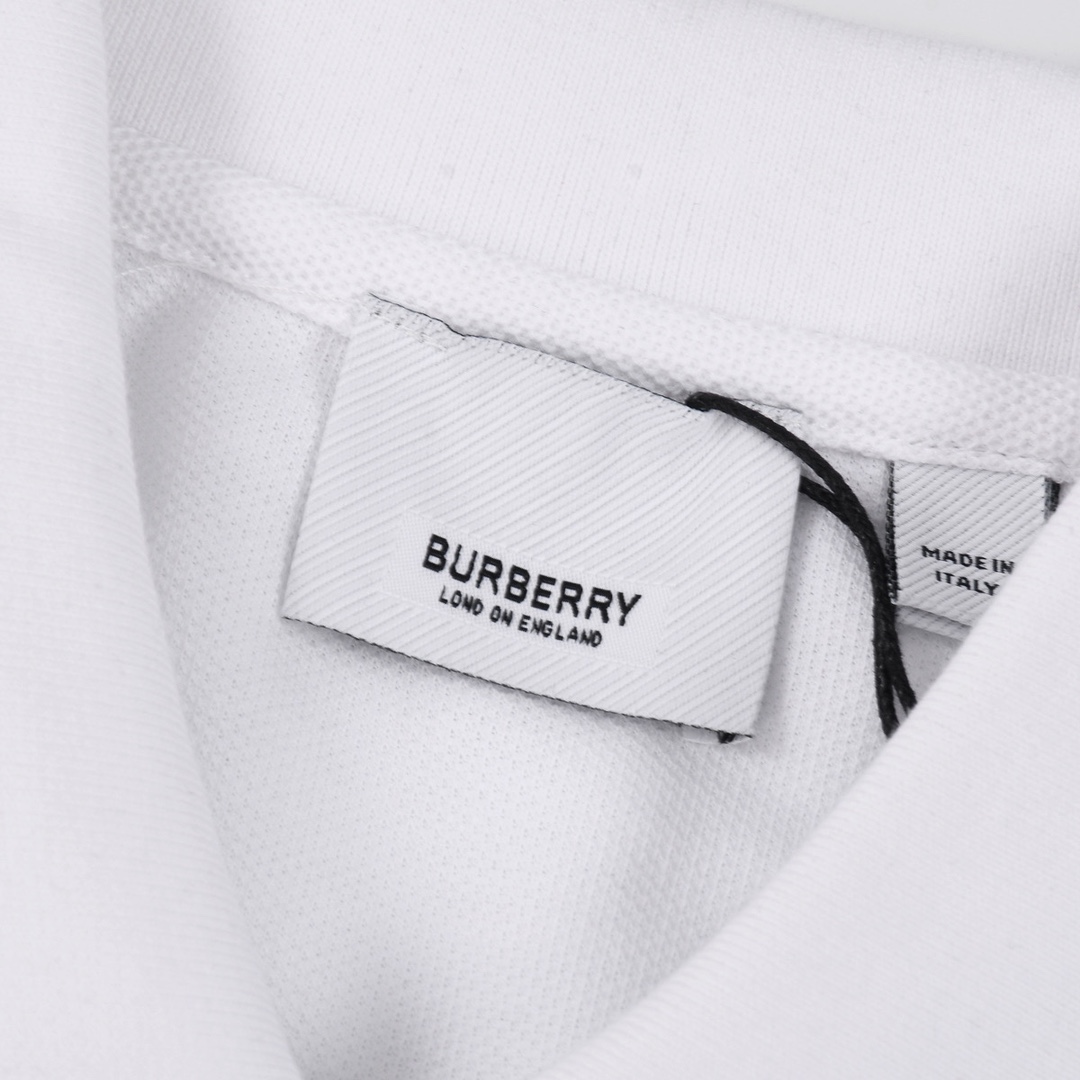 Burberry巴宝莉BBR 24SS 胸前B字刺绣短袖polo衫