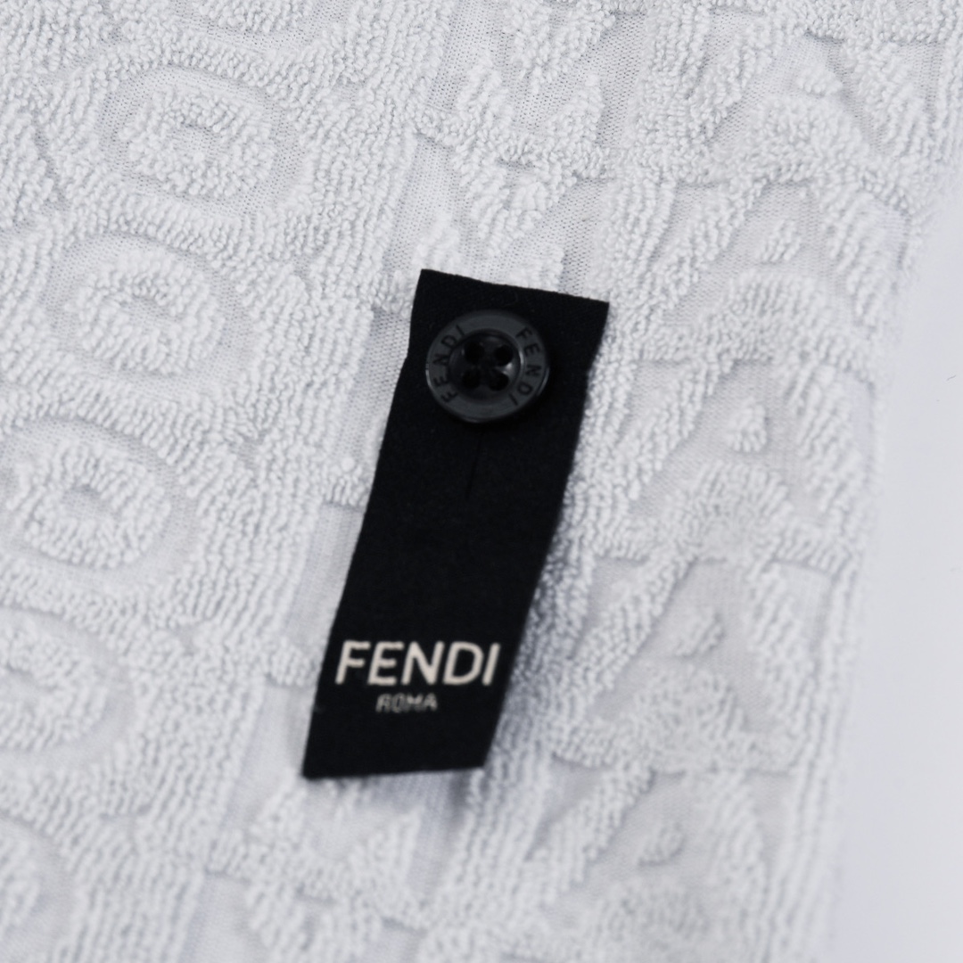 Fendi/芬迪 24ss 满印FF提花毛巾短袖