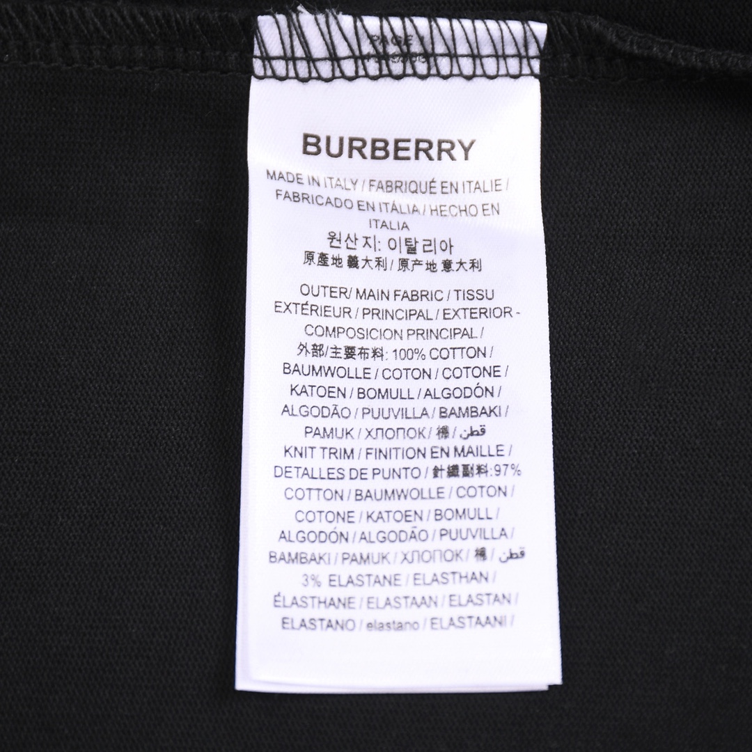 Burberry巴宝莉2024早春战马短袖T恤