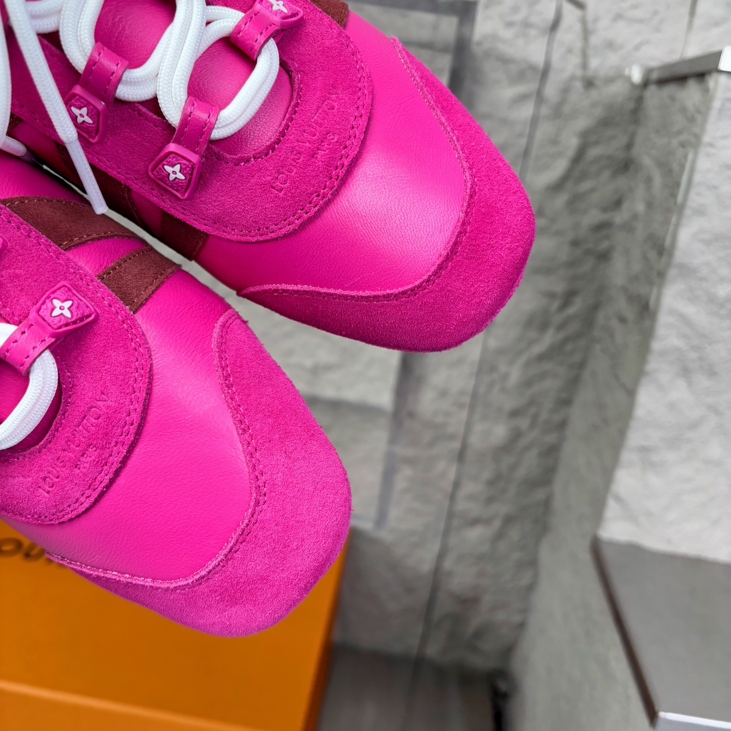 Louis Vuitton Women's Sneakerina Pink Leather & Suede Low-Top Sneakers 6 i1747329424189 2597 0 5