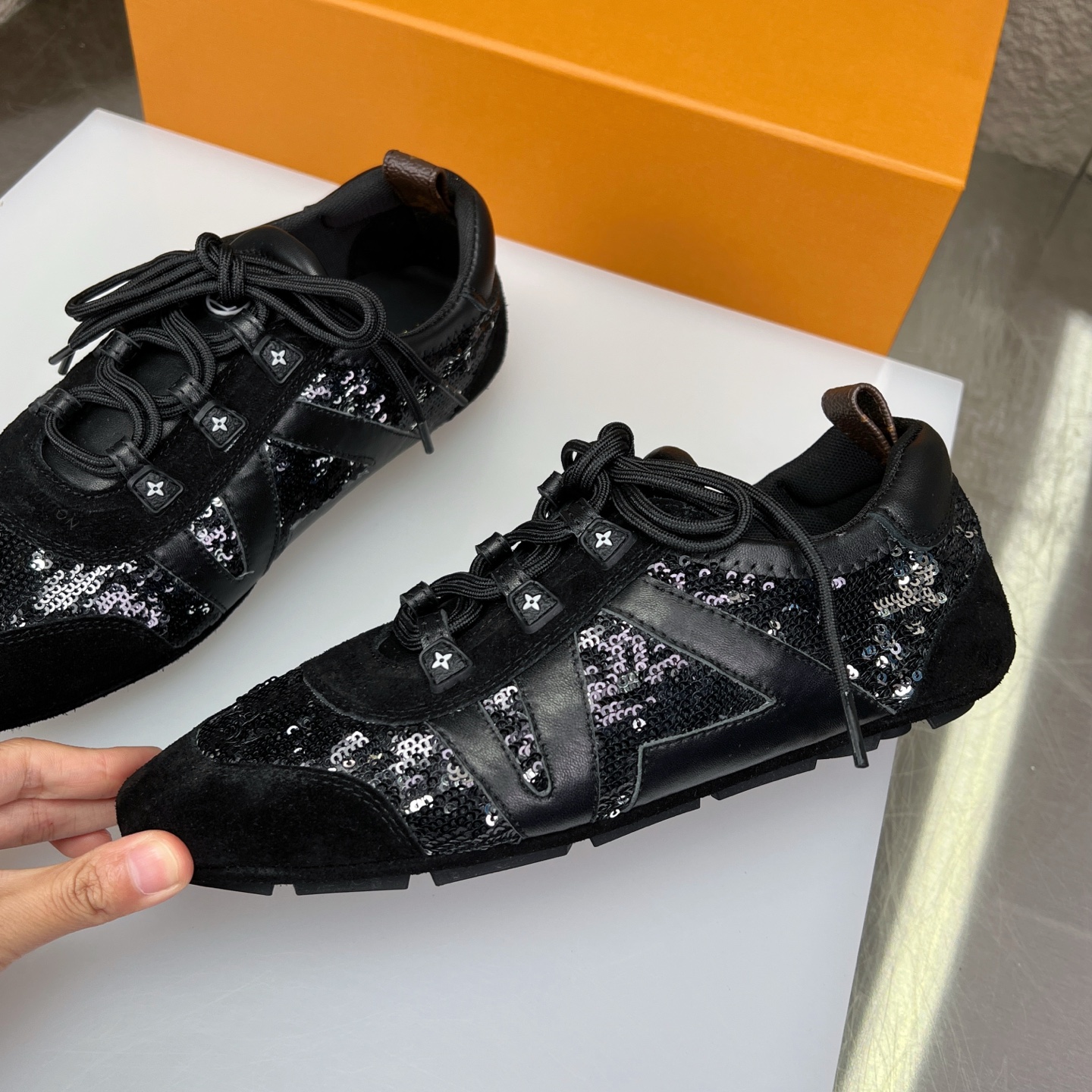 Louis Vuitton Women Sneakerina Trainers, Lambskin, Ballet Style, Low-top 5 i1747409820462 1430 0 3