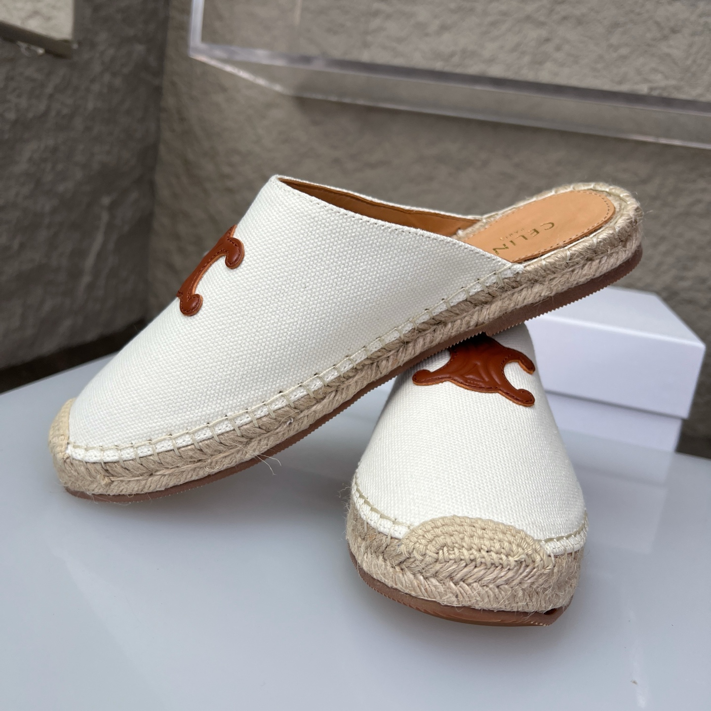 Celine Women's Triomphe Logo Espadrille Slides Mules Sandals Shoes 4 i1751631090193 9183 0 2