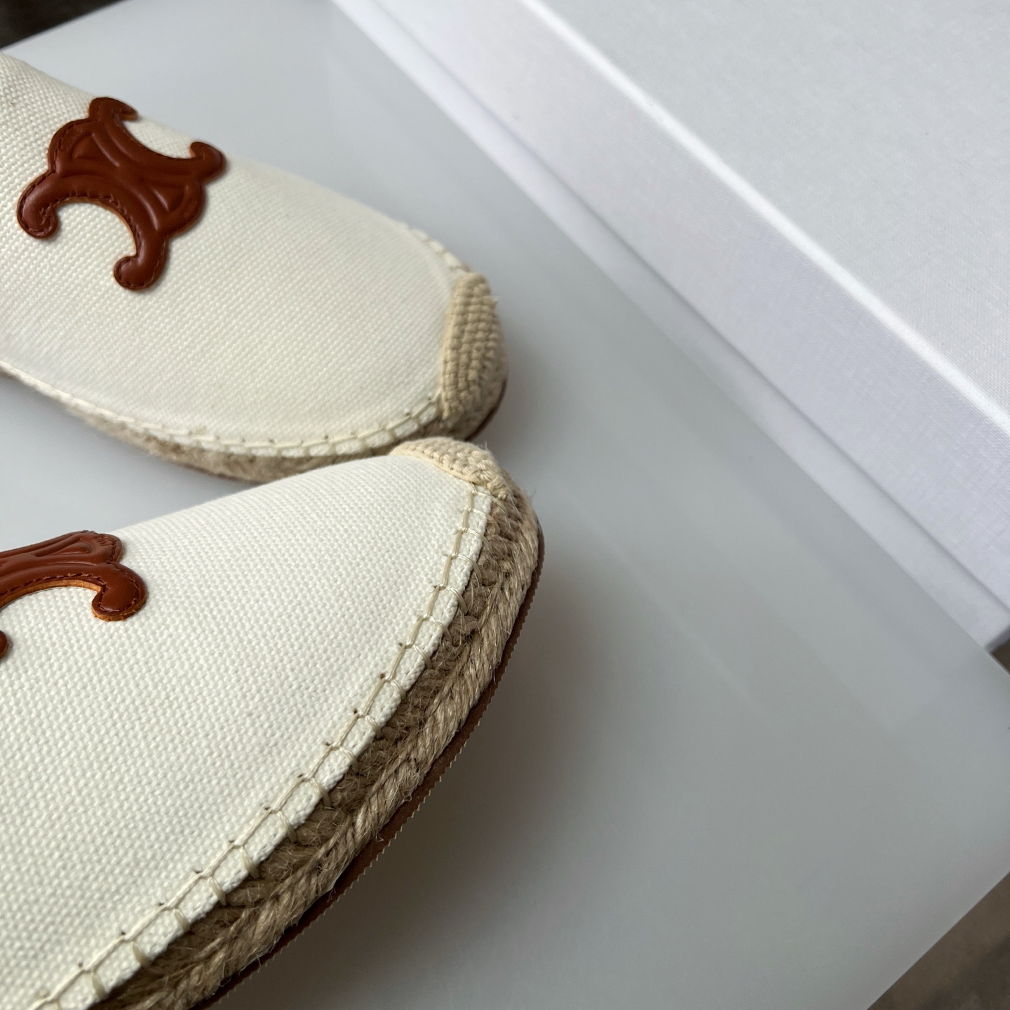 Celine Women's Triomphe Logo Espadrille Slides Mules Sandals Shoes 5 i1751631090196 7864 0 3