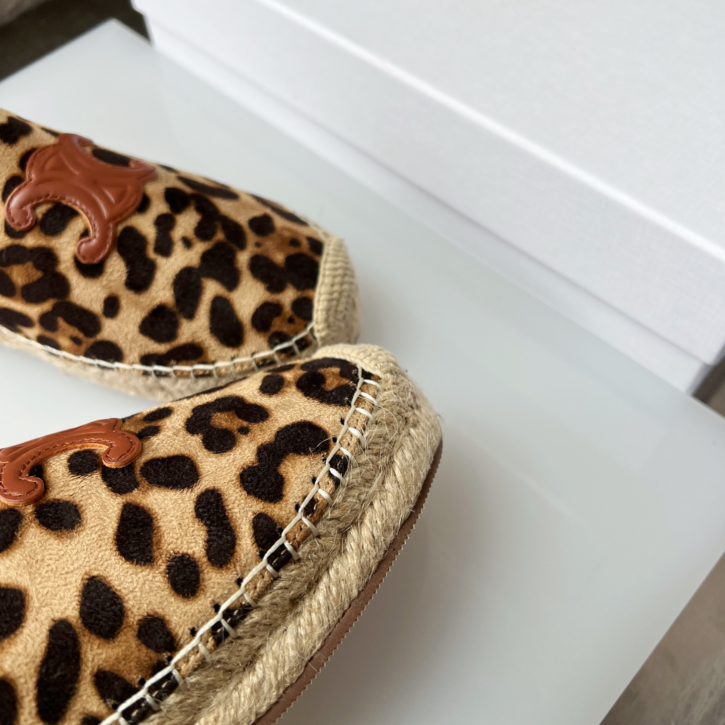 Celine Women's Leopard Print Triomphe Espadrille Mules Slides Sandals 4 i1751631239969 6510 0 3