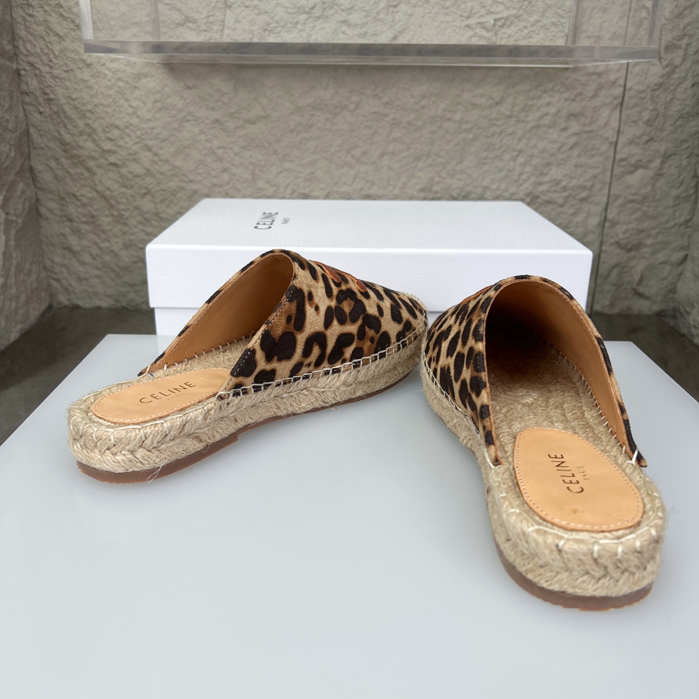 Celine Women's Leopard Print Triomphe Espadrille Mules Slides Sandals 5 i1751631241181 9575 0 4