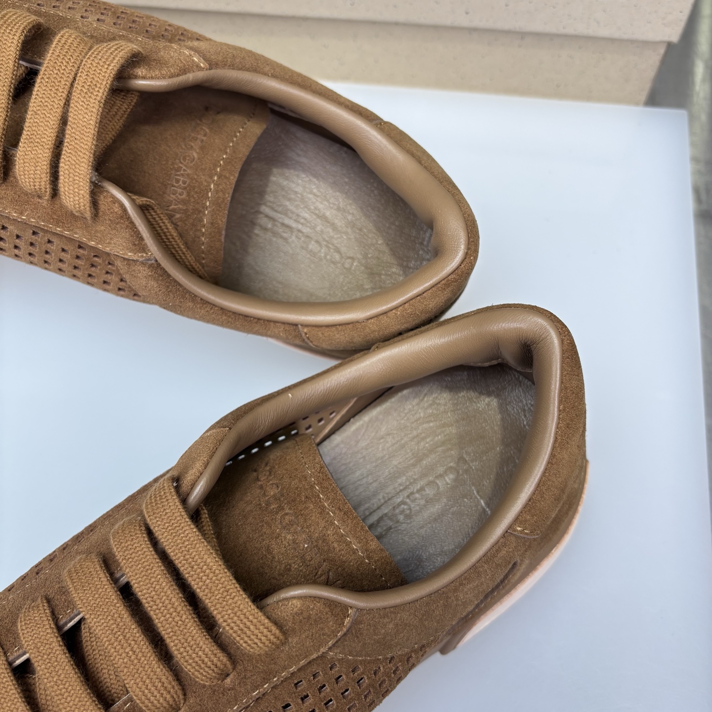 Dolce & Gabbana Men's Suede Leather Perforated Low-Top Sneakers 7 i1751708905153 905 0 8