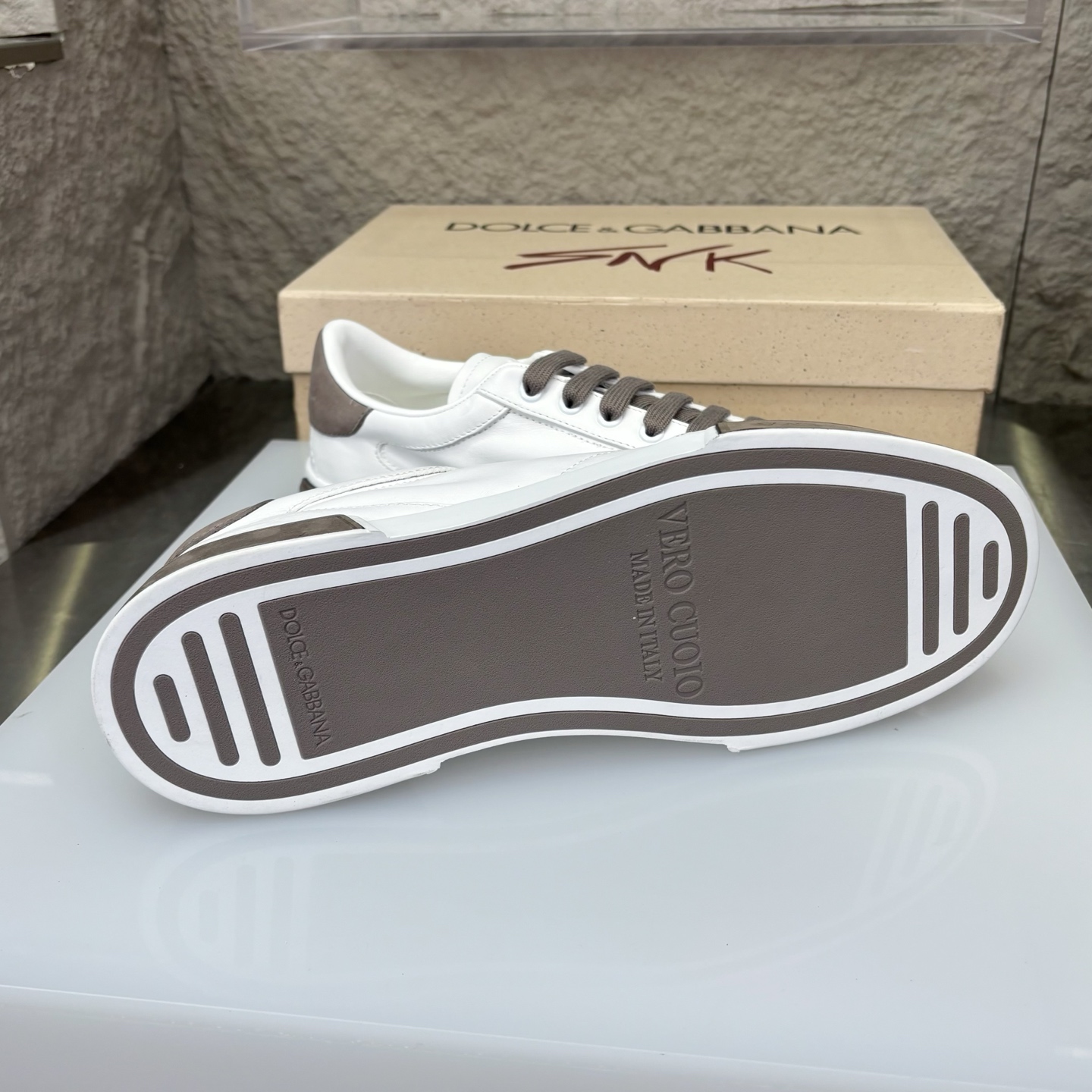 Dolce & Gabbana White Leather Sneakers with Suede Accents - Iconic Style 9 i1751708953830 9006 0 8