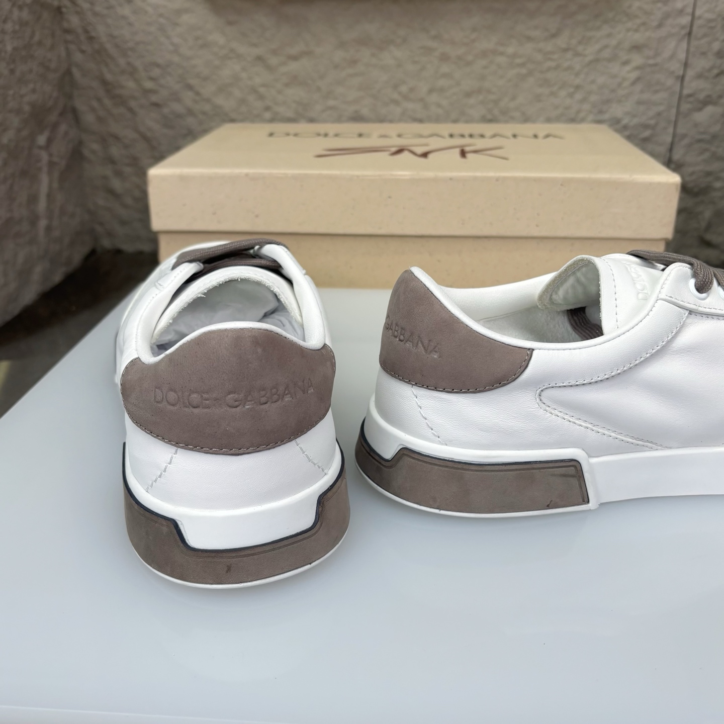 Dolce & Gabbana White Leather Sneakers with Suede Accents - Iconic Style 8 i1751708955031 8806 0 7