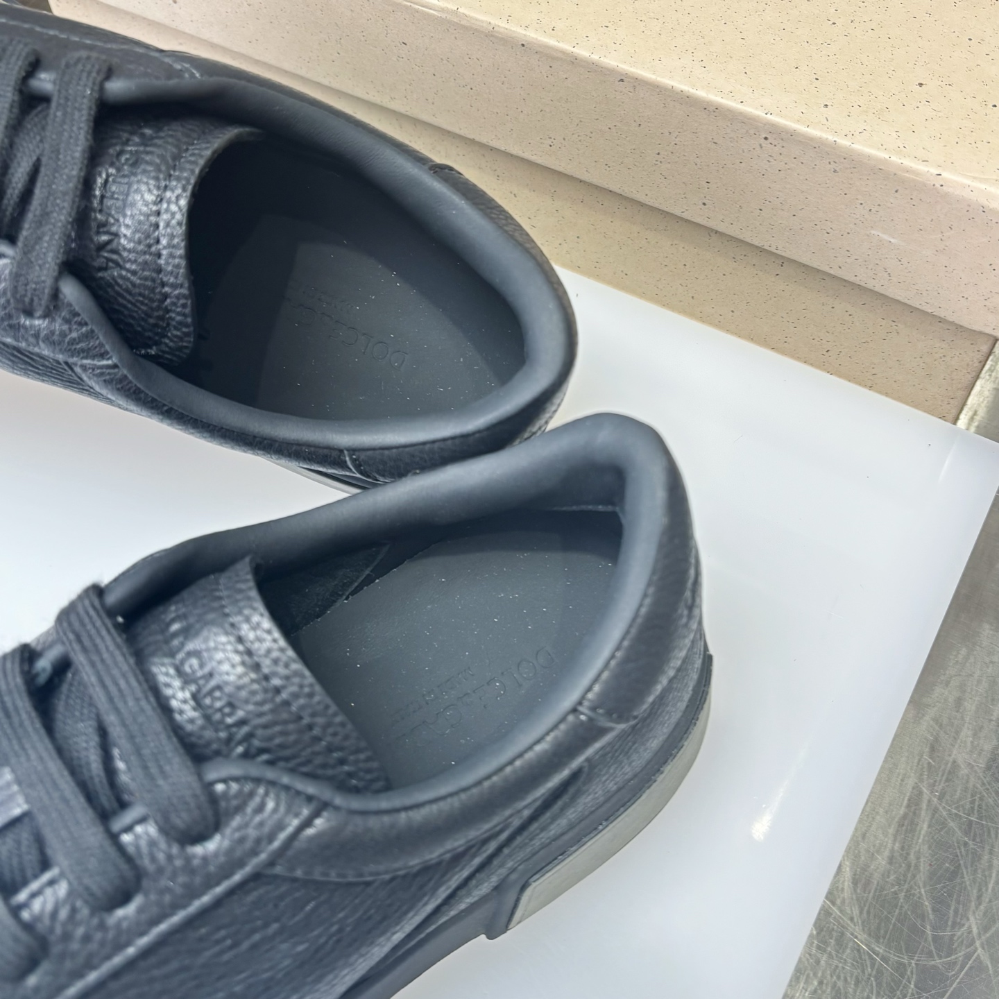 Dolce & Gabbana Leather Sneakers, Black Calfskin, Casual Style, Size 39-44 8 i1751709116036 6994 0 6