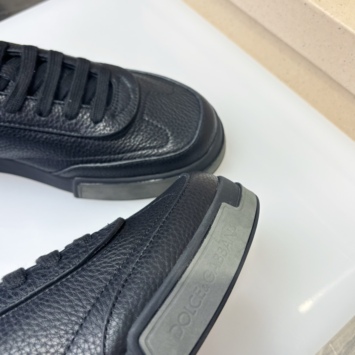 Dolce & Gabbana Leather Sneakers, Black Calfskin, Casual Style, Size 39-44 7 i1751709116058 7581 0 5