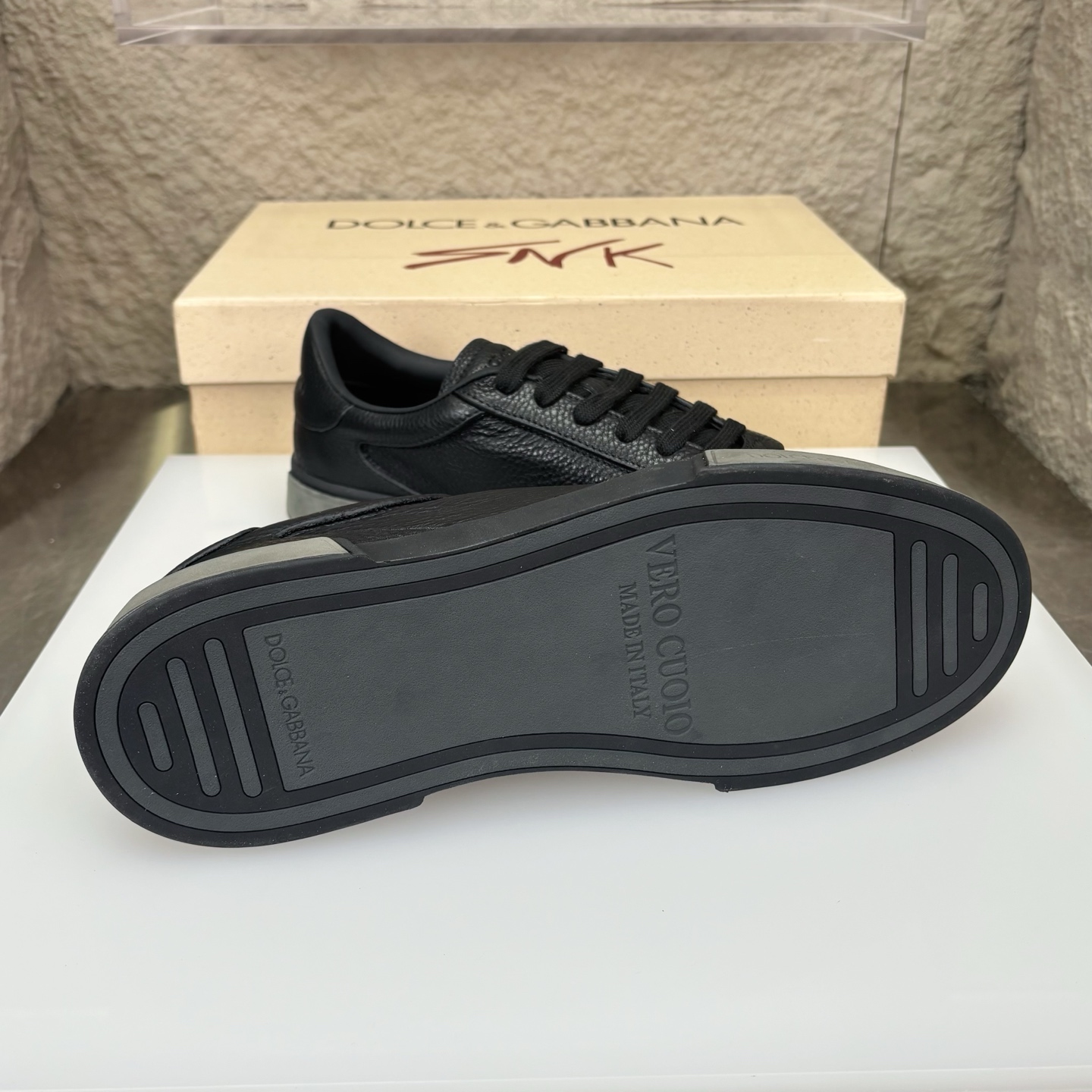 Dolce & Gabbana Leather Sneakers, Black Calfskin, Casual Style, Size 39-44 10 i1751709117399 2022 0 8