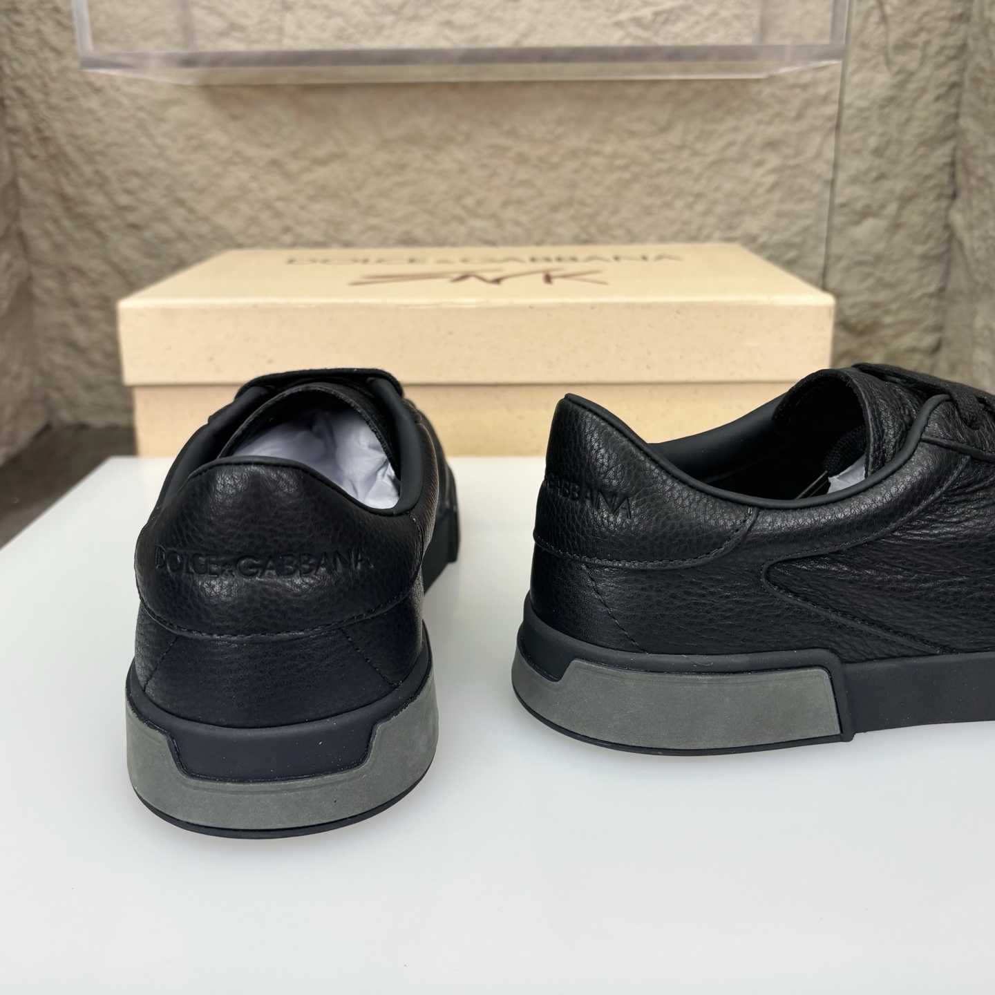 Dolce & Gabbana Leather Sneakers, Black Calfskin, Casual Style, Size 39-44 9 i1751709117403 9379 0 7