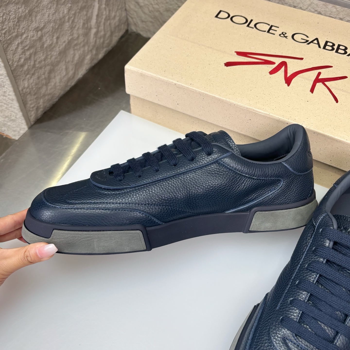 Dolce&Gabbana Leather Sneakers Casual Shoes, Luxury Designer Footwear 6 i1751709179991 7484 0 4