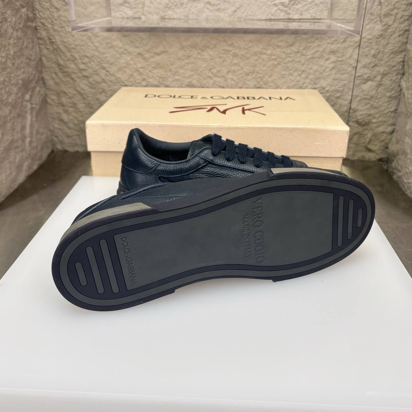 Dolce&Gabbana Leather Sneakers Casual Shoes, Luxury Designer Footwear 10 i1751709180054 7022 0 8