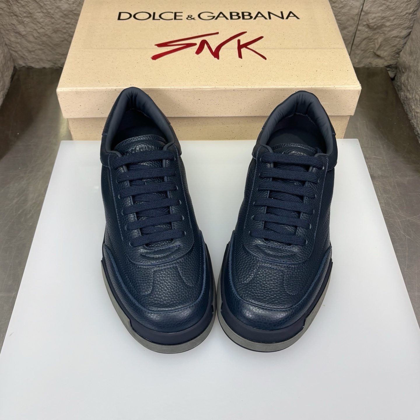 Dolce&Gabbana Leather Sneakers Casual Shoes, Luxury Designer Footwear 4 i1751709180060 108 0 2