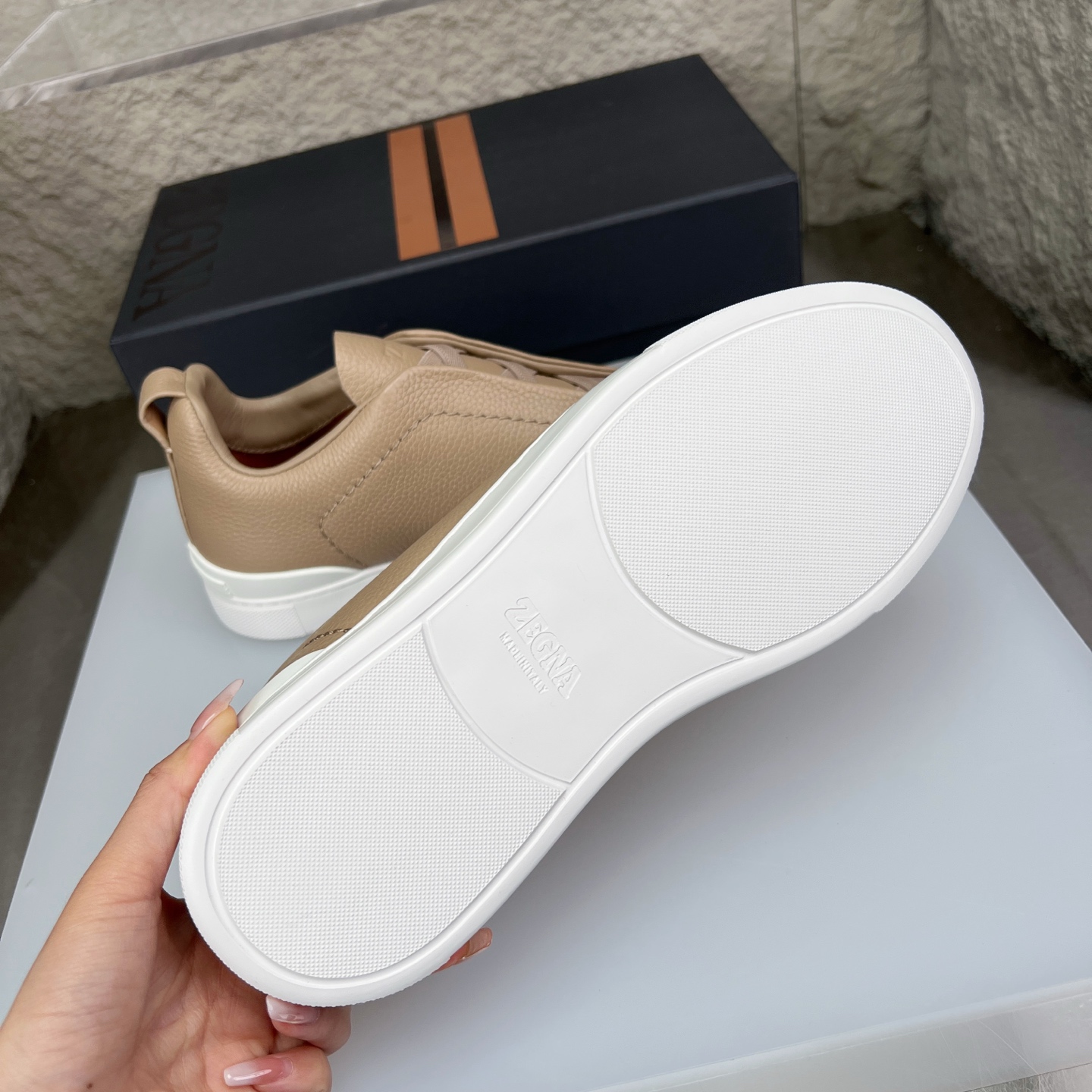 Zegna Triple Stitch Leather Sneakers - Luxurious Slip-On Style, New Colors! 9 i1752164032088 9048 0 8