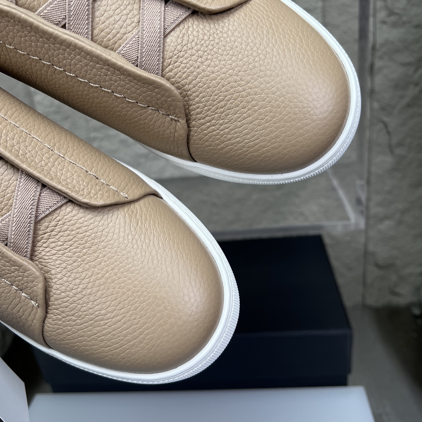 Zegna Triple Stitch Leather Sneakers - Luxurious Slip-On Style, New Colors! 6 i1752164033836 7597 0 5