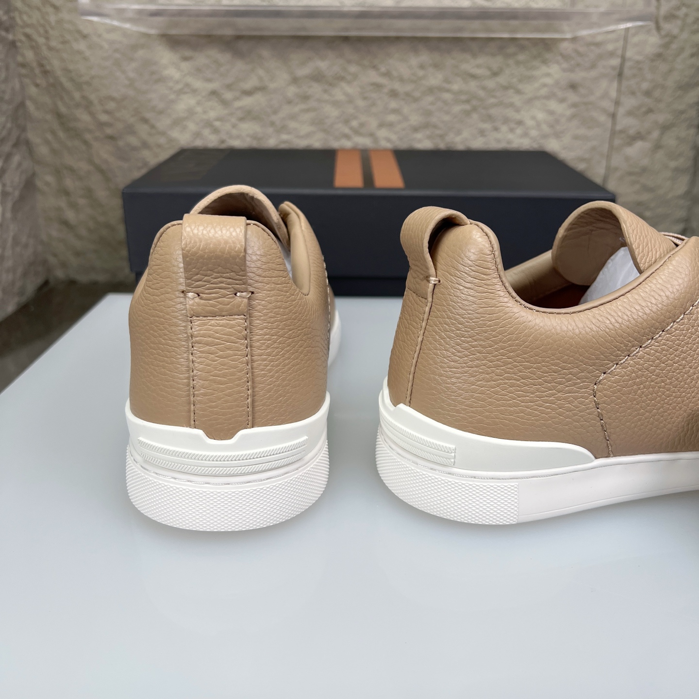 Zegna Triple Stitch Leather Sneakers - Luxurious Slip-On Style, New Colors! 8 i1752164034578 4160 0 7