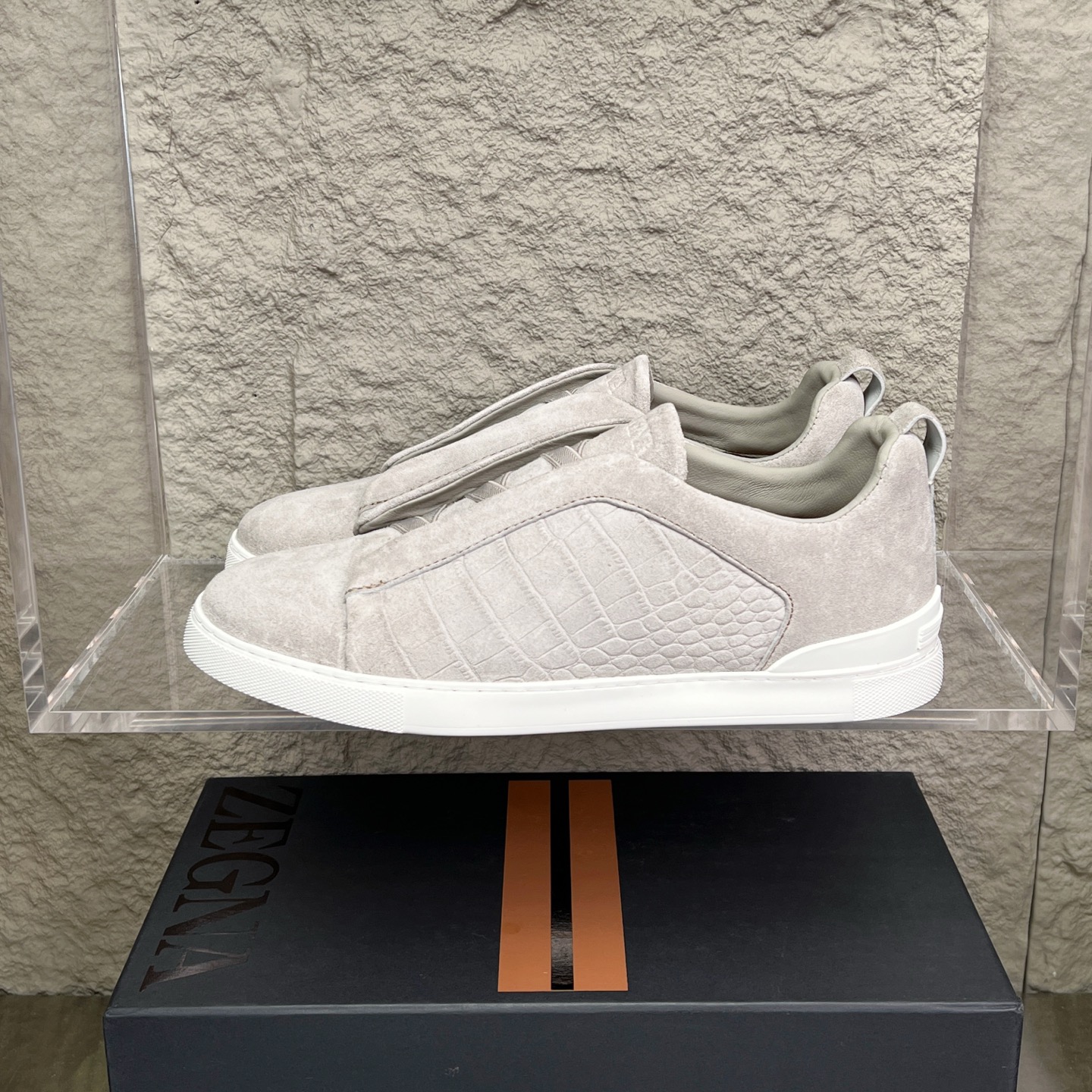 Zegna Triple Stitch Slip-On Sneaker - New Color, Premium Leather, Comfortable Fit 1 i1752164400971 2381 0 0