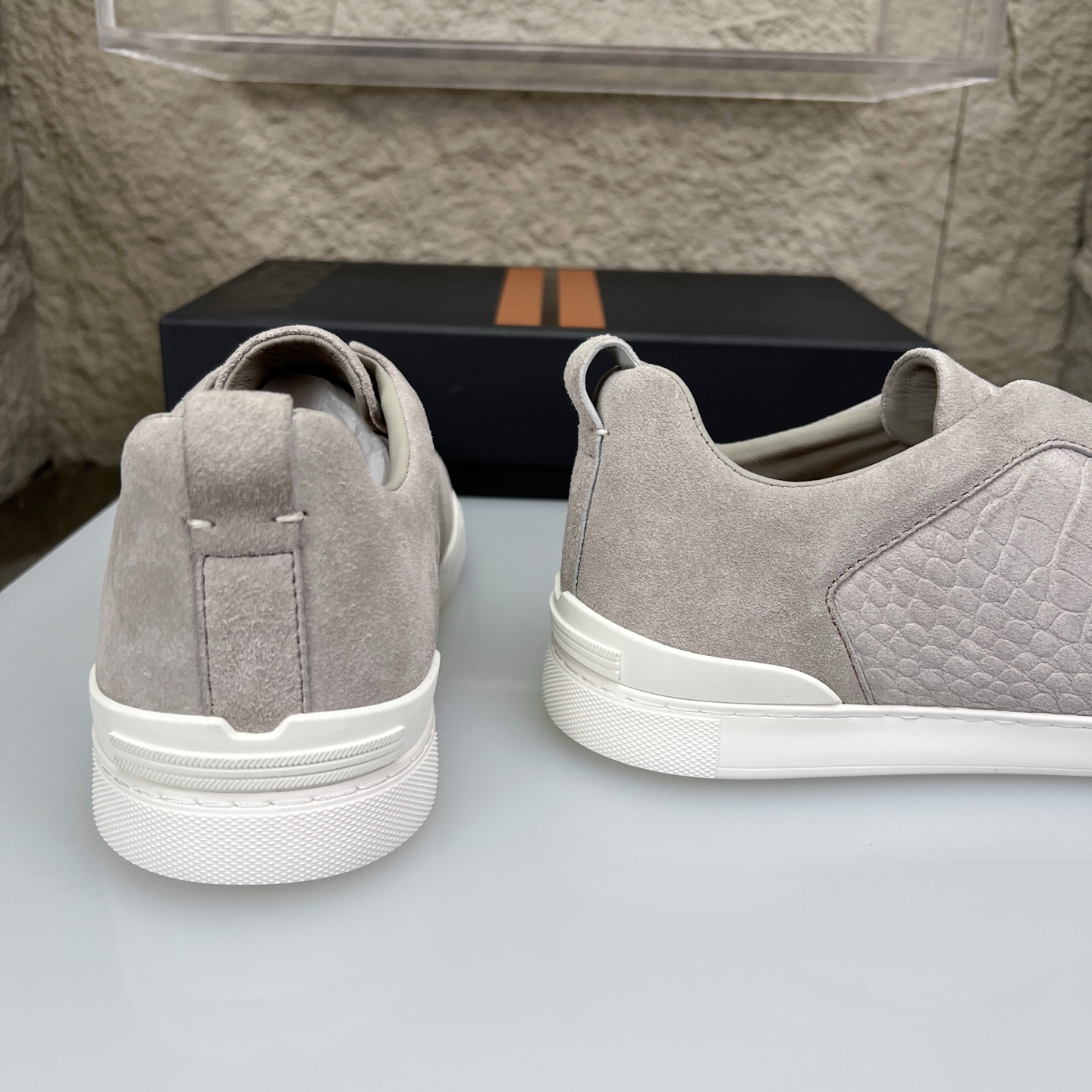 Zegna Triple Stitch Slip-On Sneaker - New Color, Premium Leather, Comfortable Fit 8 i1752164403454 9874 0 7