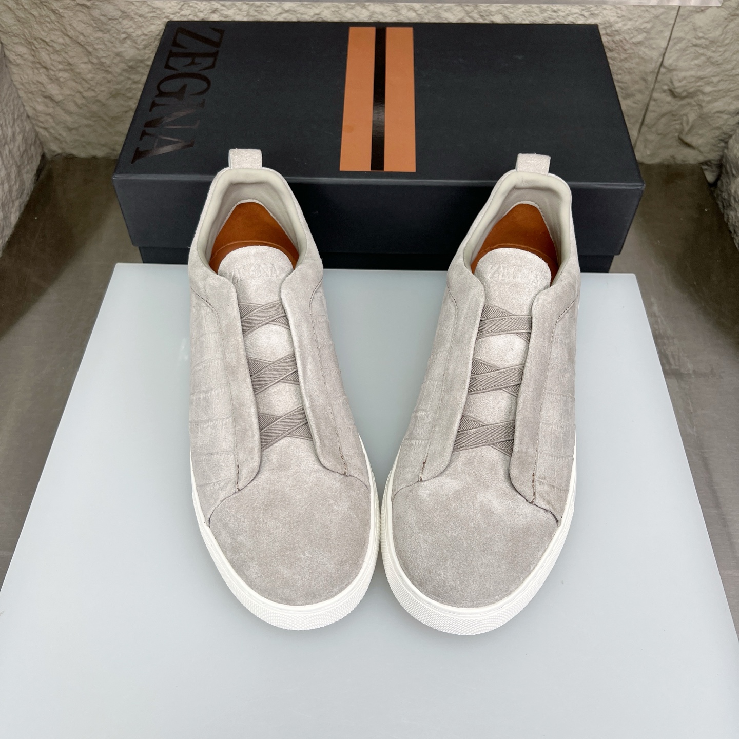 Zegna Triple Stitch Slip-On Sneaker - New Color, Premium Leather, Comfortable Fit 3 i1752164403493 9780 0 2