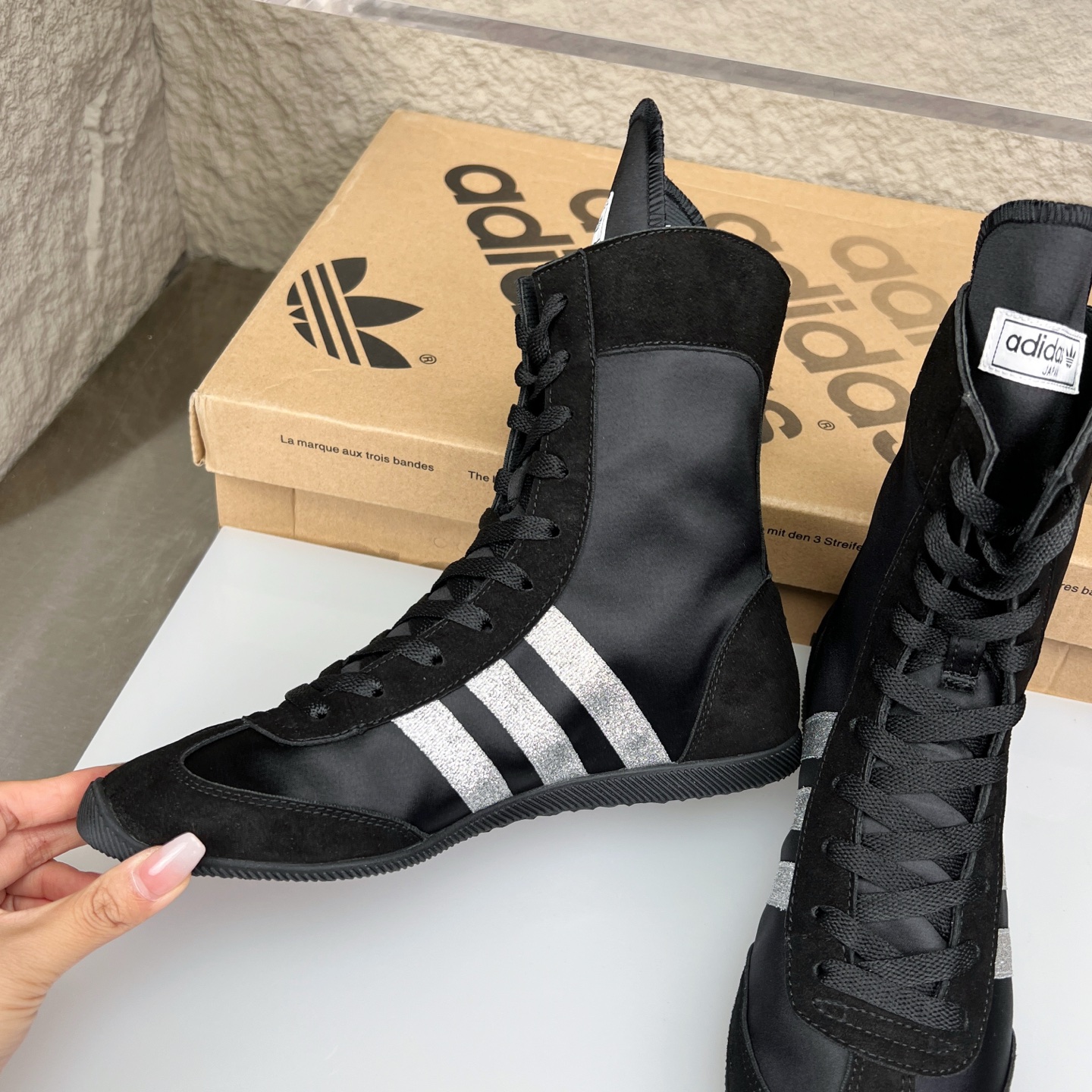 Adidas Originals Japan H Women's High-Top Training Shoes - Black/White 5 i1752164682081 5684 0 4