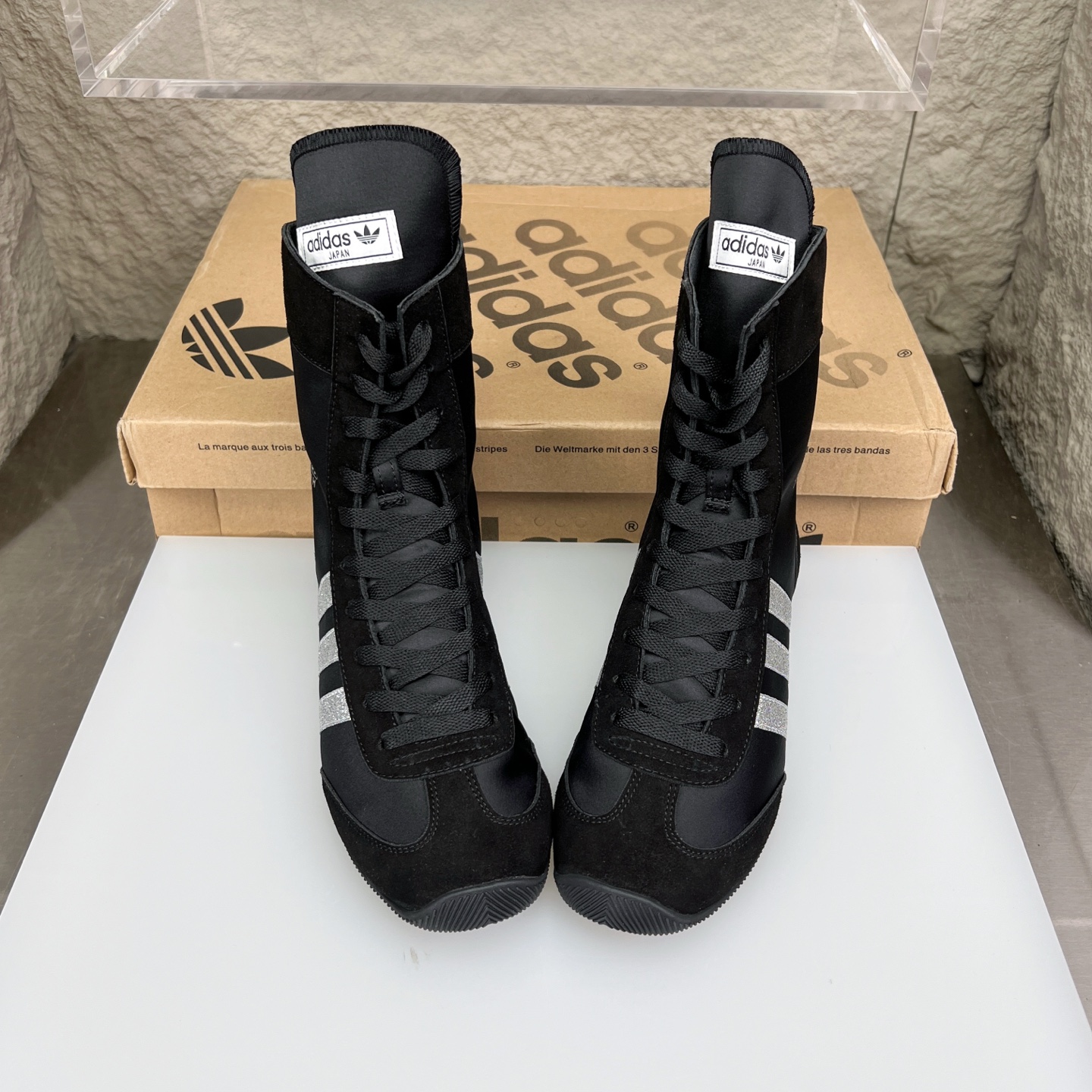 Adidas Originals Japan H Women's High-Top Training Shoes - Black/White 3 i1752164684814 3447 0 2