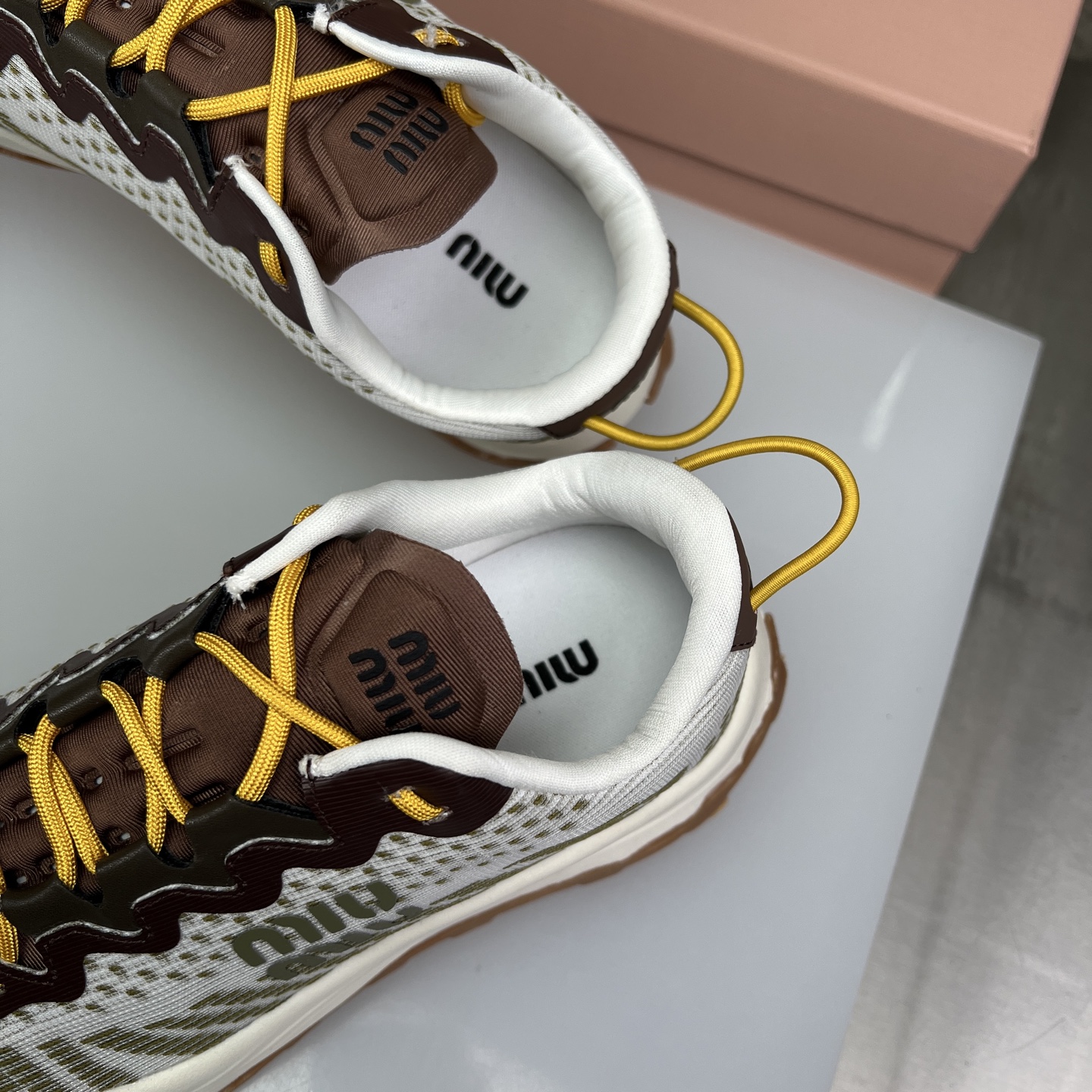 Miu Miu Knit Mesh Chunky Sole Sneakers - Lightweight & Comfortable 7 i1752422297242 5796 0 8