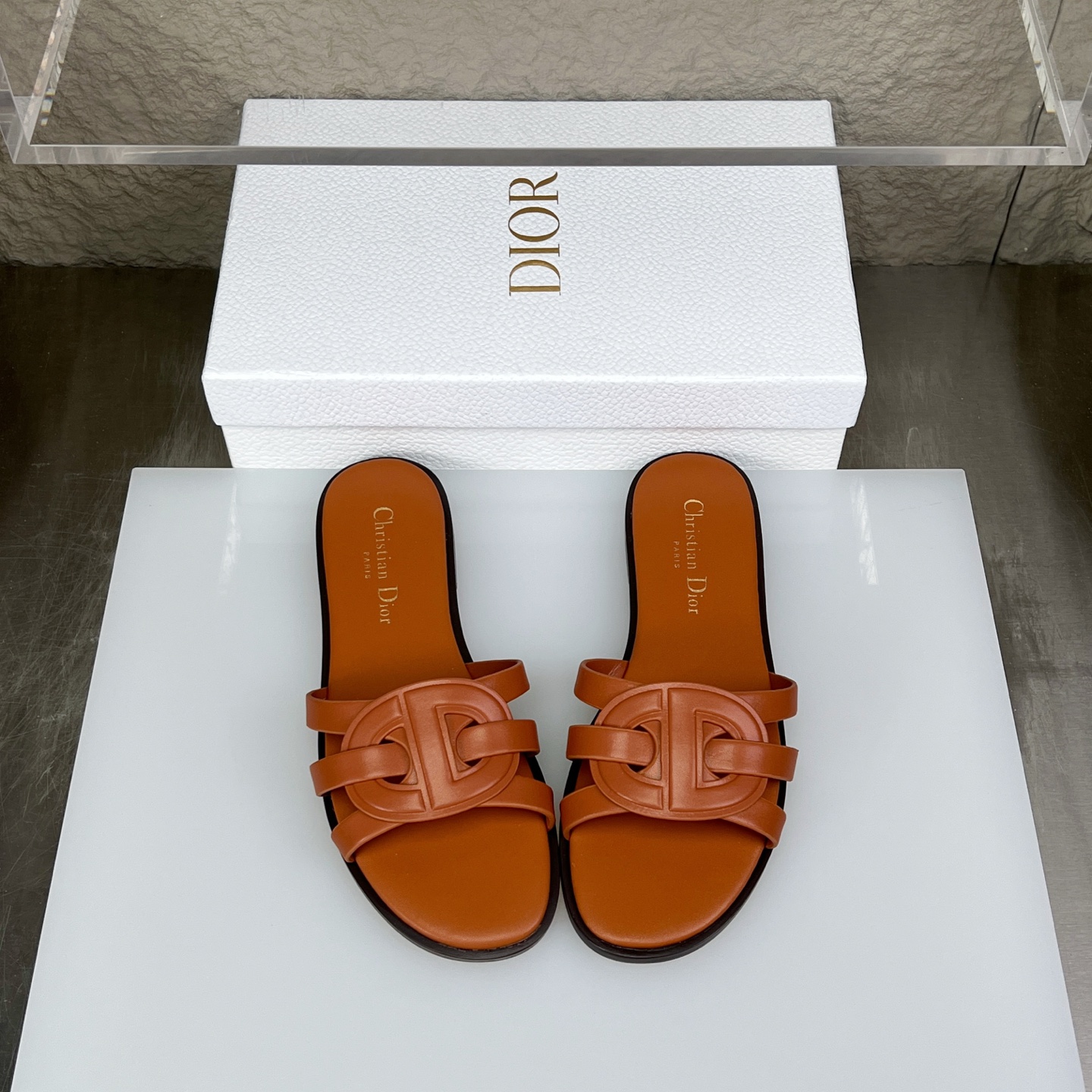 Dior D-Club Leather Sandals with CD Signature - Elegant & Comfortable 1 i1752686354403 4216 0 0
