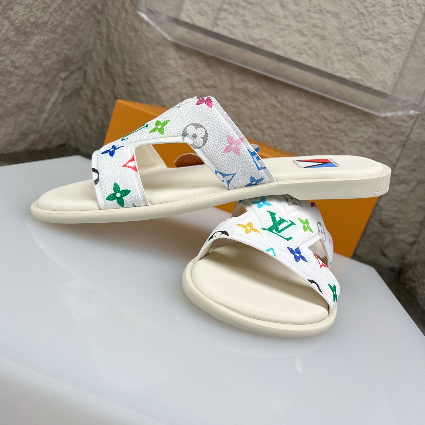 Louis Vuitton Oasis Multicolor Monogram Leather Sandals Slides Size 38-46 4 i1752686870730 1263 0 2