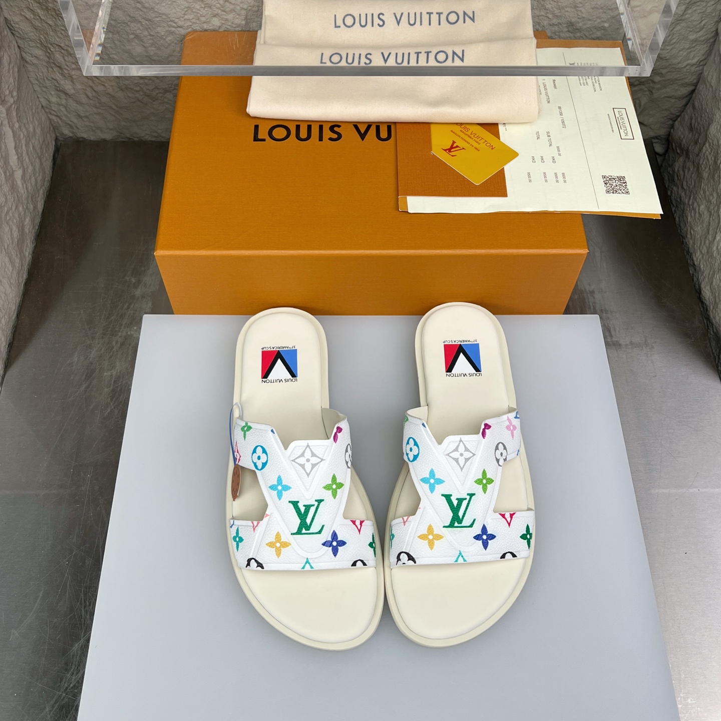 Louis Vuitton Oasis Multicolor Monogram Leather Sandals Slides Size 38-46 2 i1752686870779 2625 0 0