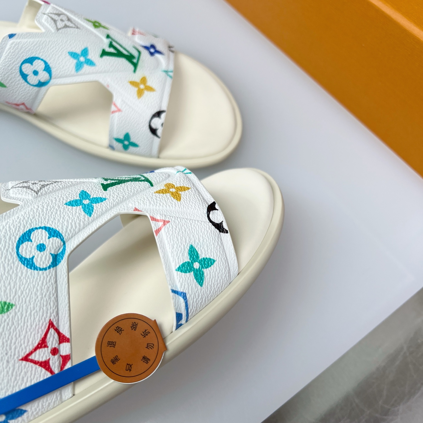 Louis Vuitton Oasis Multicolor Monogram Leather Sandals Slides Size 38-46 5 i1752686872167 8699 0 3