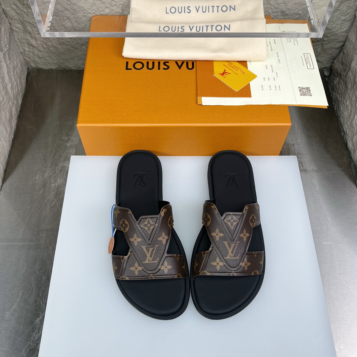 Louis Vuitton Oasis Leather Monogram Slides | Summer Sandals for Men 1 i1752768876836 9120 0 0