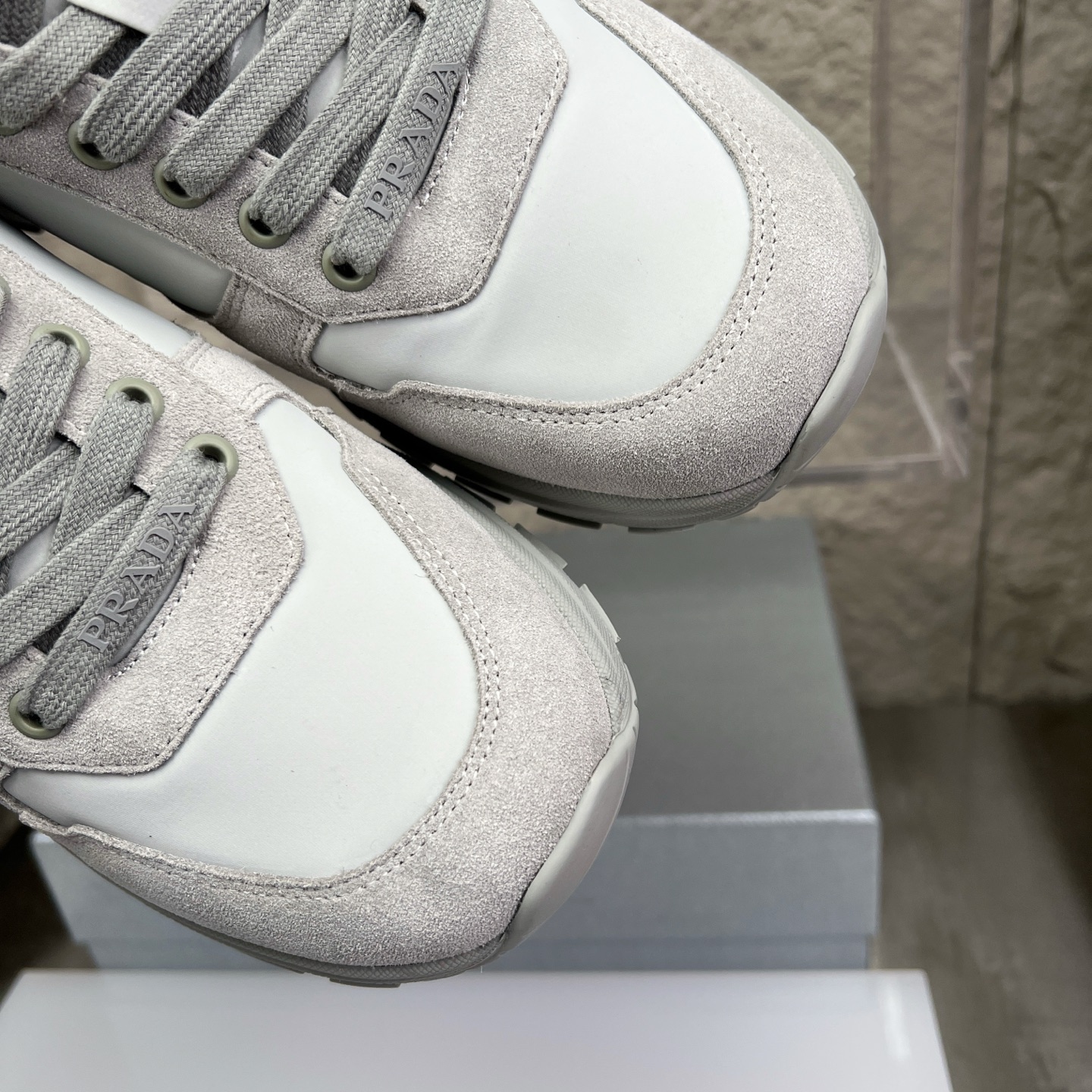 Prada Top Edition White Nappa Leather Casual Sneakers, Runners Shoes 7 i1752831120803 1808 0 5