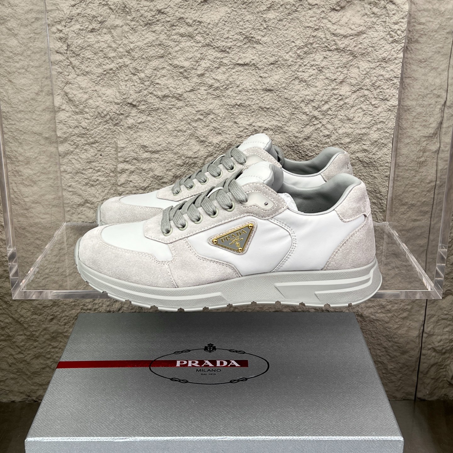 Prada Top Edition White Nappa Leather Casual Sneakers, Runners Shoes 2 i1752831120859 7857 0 0