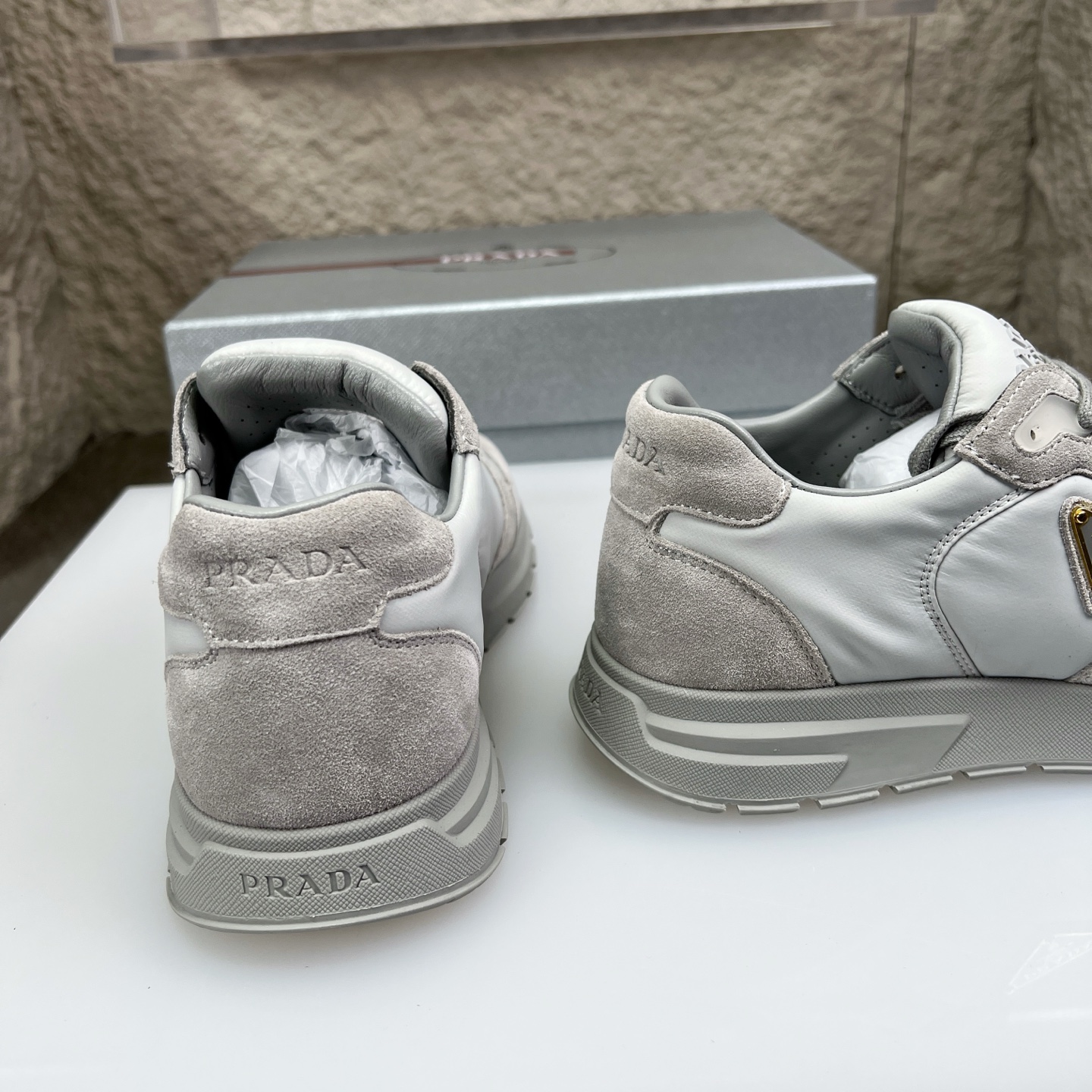 Prada Top Edition White Nappa Leather Casual Sneakers, Runners Shoes 9 i1752831122497 4296 0 7