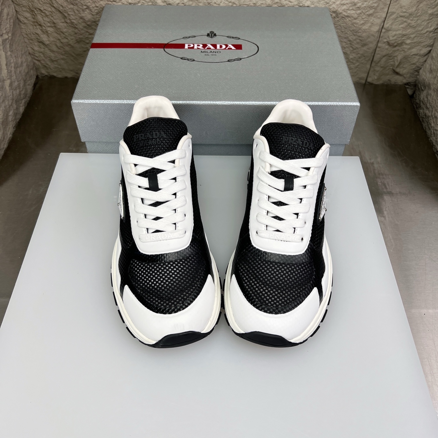 Prada Nappa Leather & Mesh Sneakers - Sporty Style, Supreme Comfort 3 i1752831811290 8026 0 2