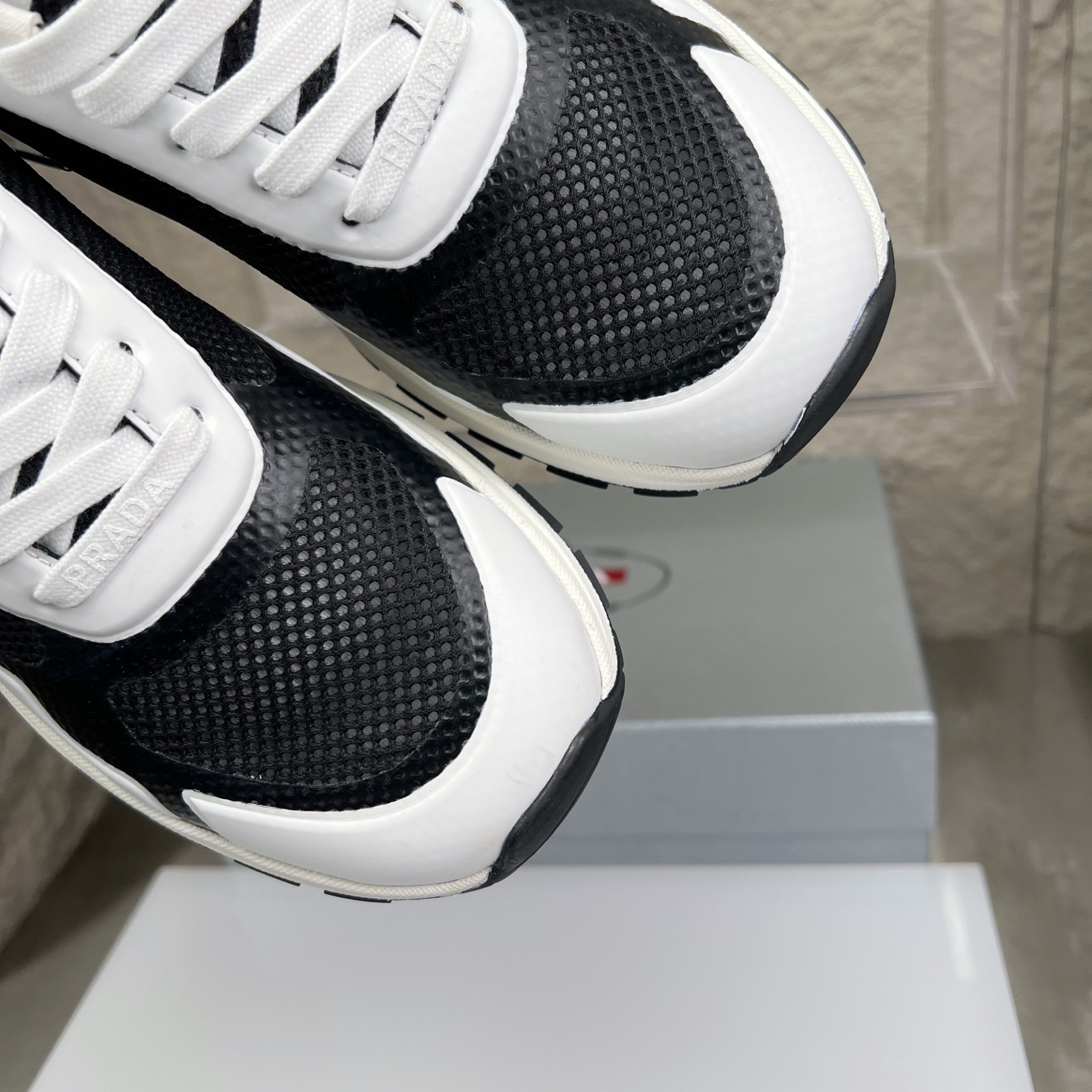 Prada Nappa Leather & Mesh Sneakers - Sporty Style, Supreme Comfort 6 i1752831812650 2346 0 5