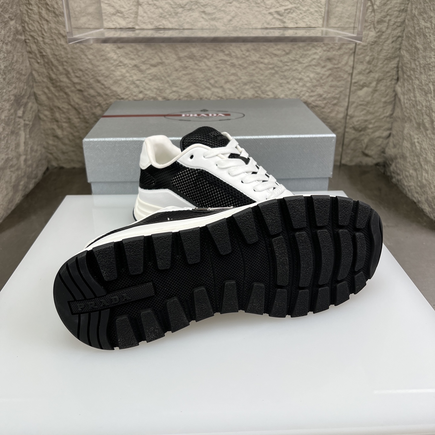 Prada Nappa Leather & Mesh Sneakers - Sporty Style, Supreme Comfort 9 i1752831823263 2214 0 8