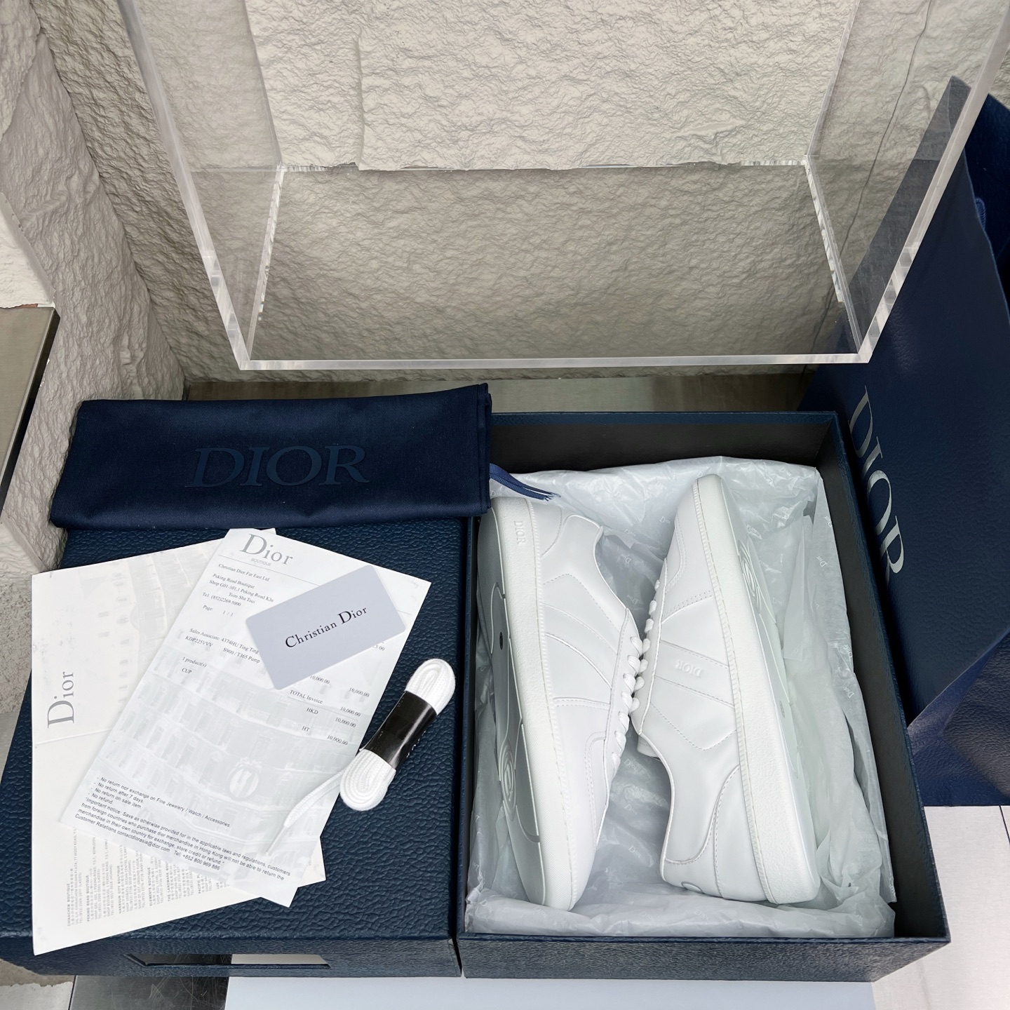 Dior B01 Sneakers White Leather Casual Shoes, Perfect for Couple Style 3 i1752850063918 8760 0 1