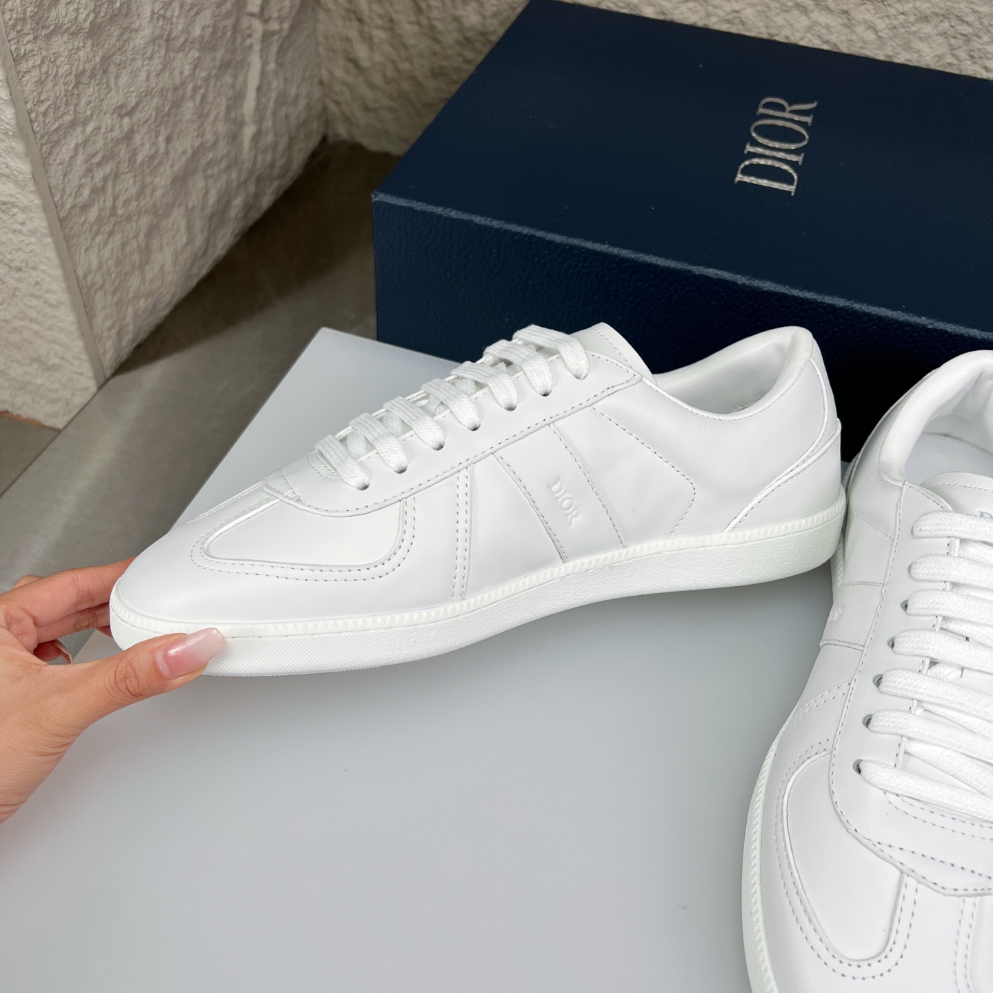 Dior B01 Sneakers White Leather Casual Shoes, Perfect for Couple Style 6 i1752850065899 2195 0 4