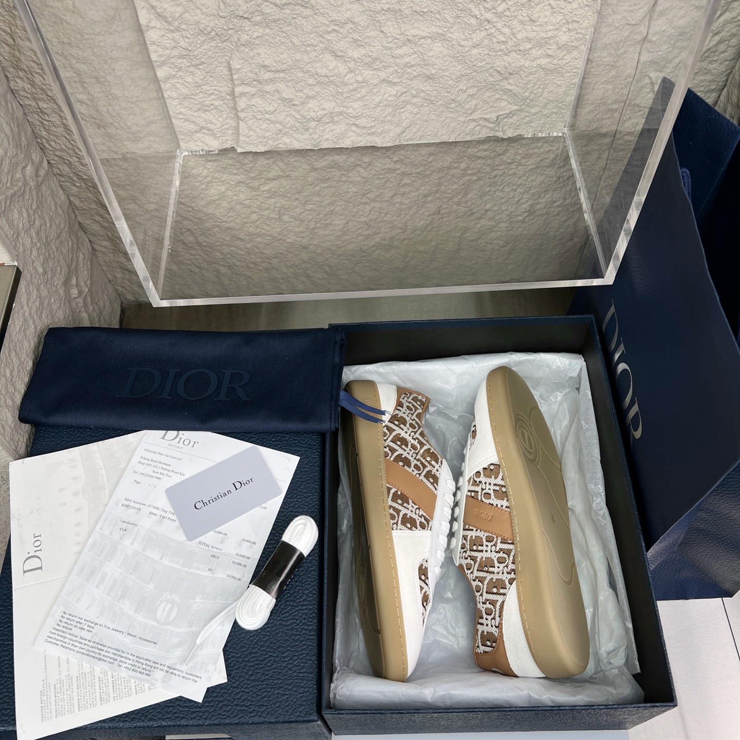 Dior B01 Sneakers White Leather Oblique Jacquard, Couple Style, Comfortable 2 i1752861000835 261 0 1