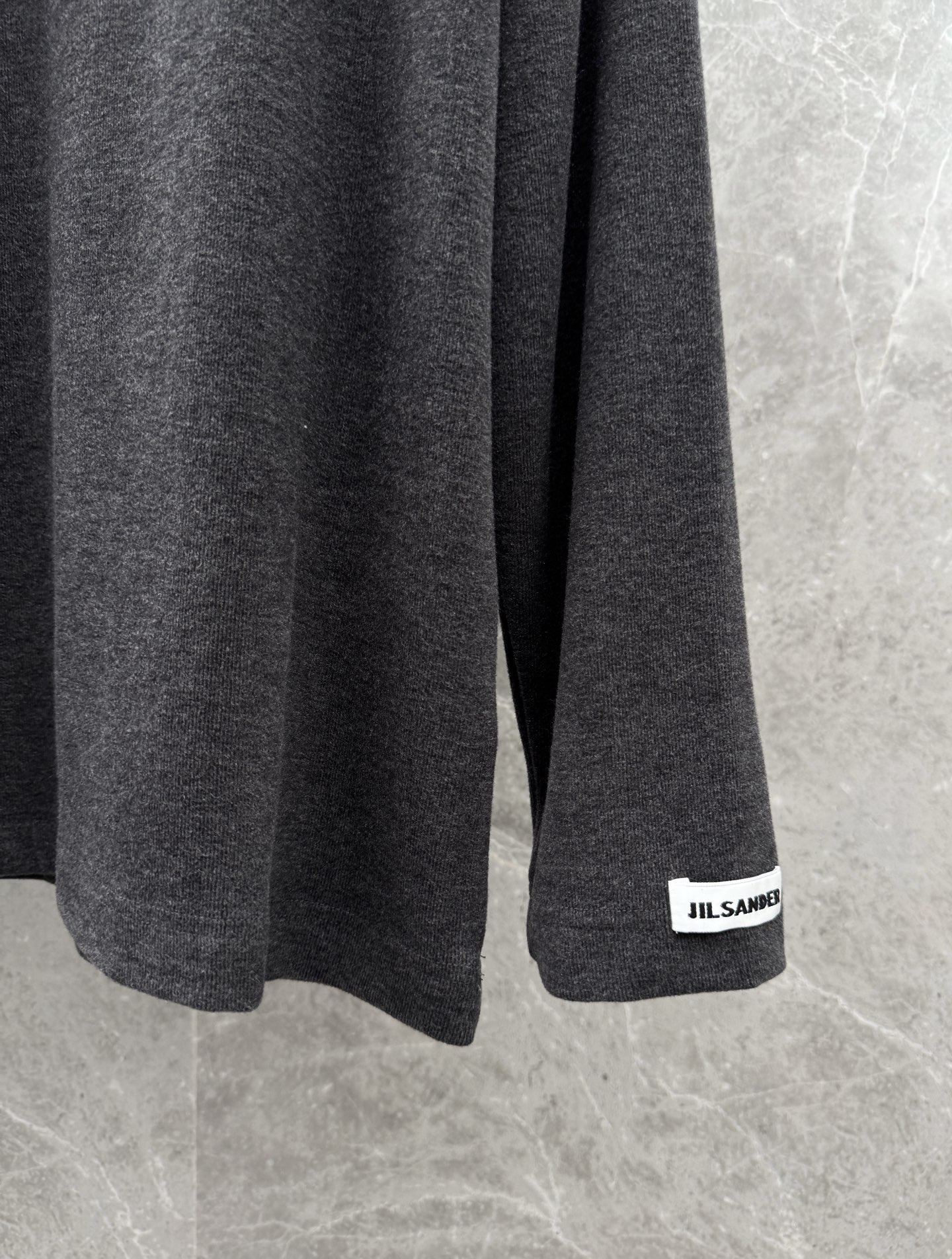 Jil Sander Men's Gray Cotton Long Sleeve Logo T-Shirt,S-XXL 9 i1758031065693 801 0 4