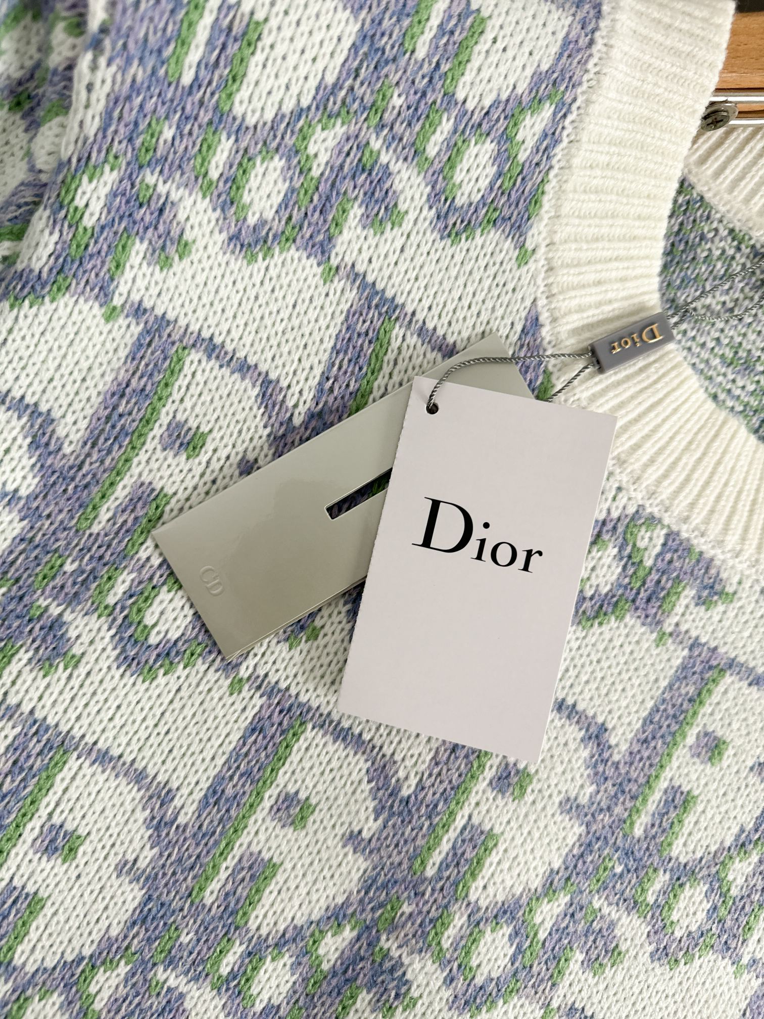 Dior 24FW Jacquard Wool Sweater Classic Fit Ribbed Trim Elegant Style 5 a1731088312731 3850