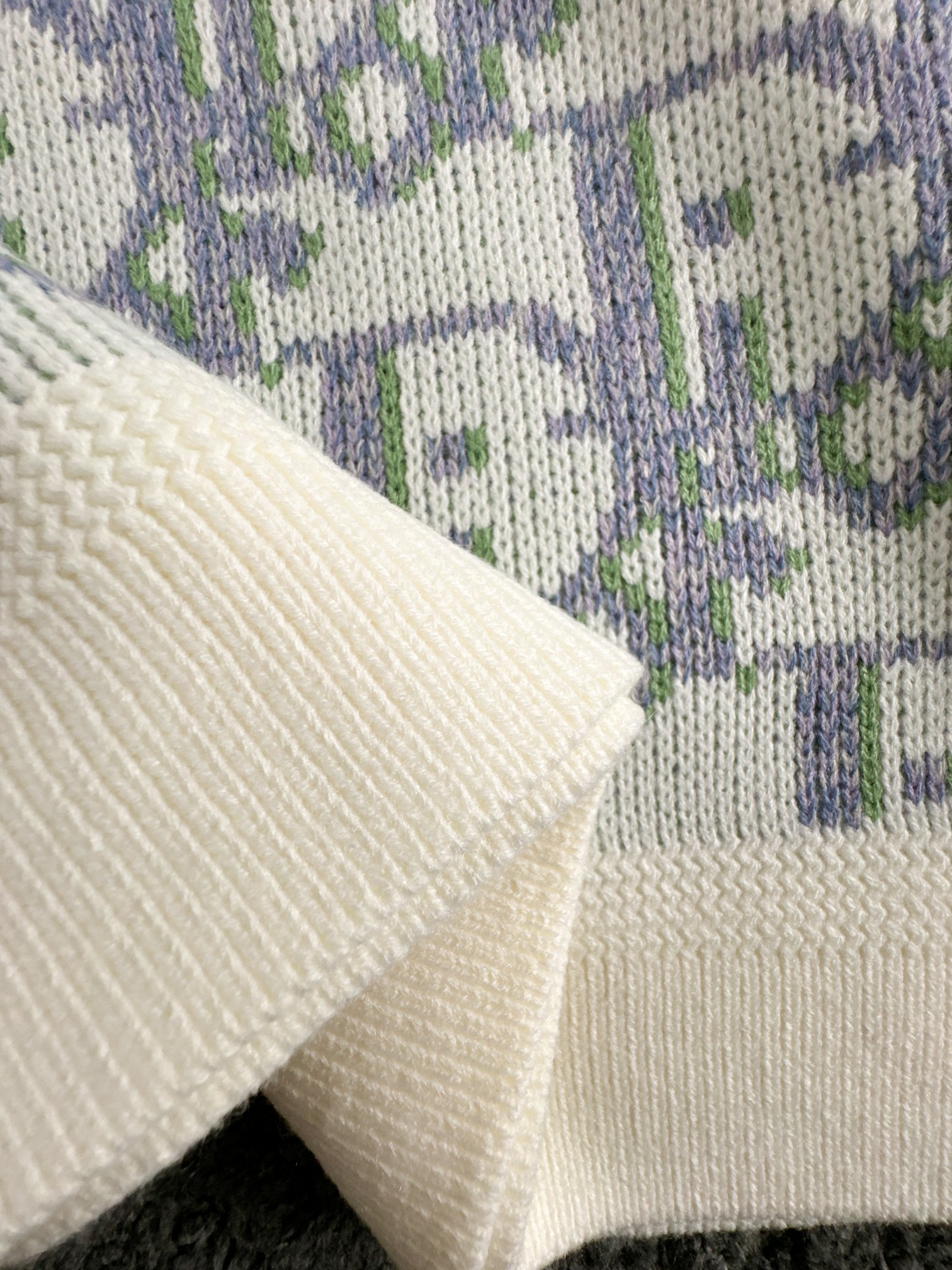 Dior 24FW Jacquard Wool Sweater Classic Fit Ribbed Trim Elegant Style 8 a1731088316078 5450