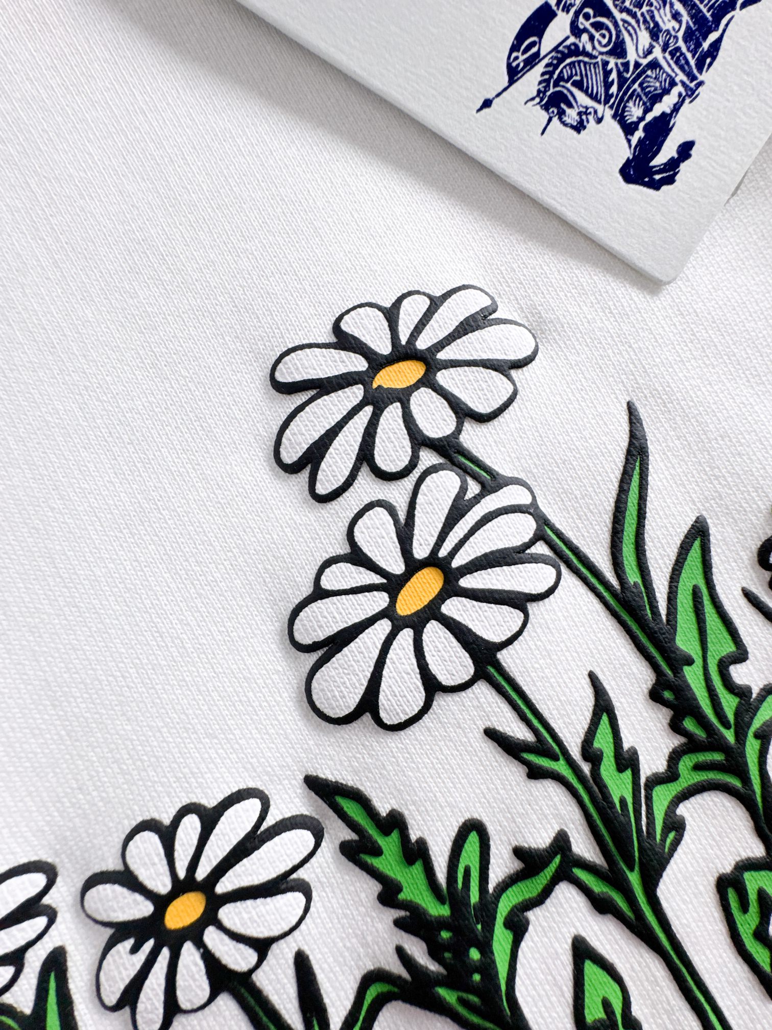 Burberry Women's White Floral Logo Embroidered Cotton Blend Sweatshirt 7 a1754316722760 3151