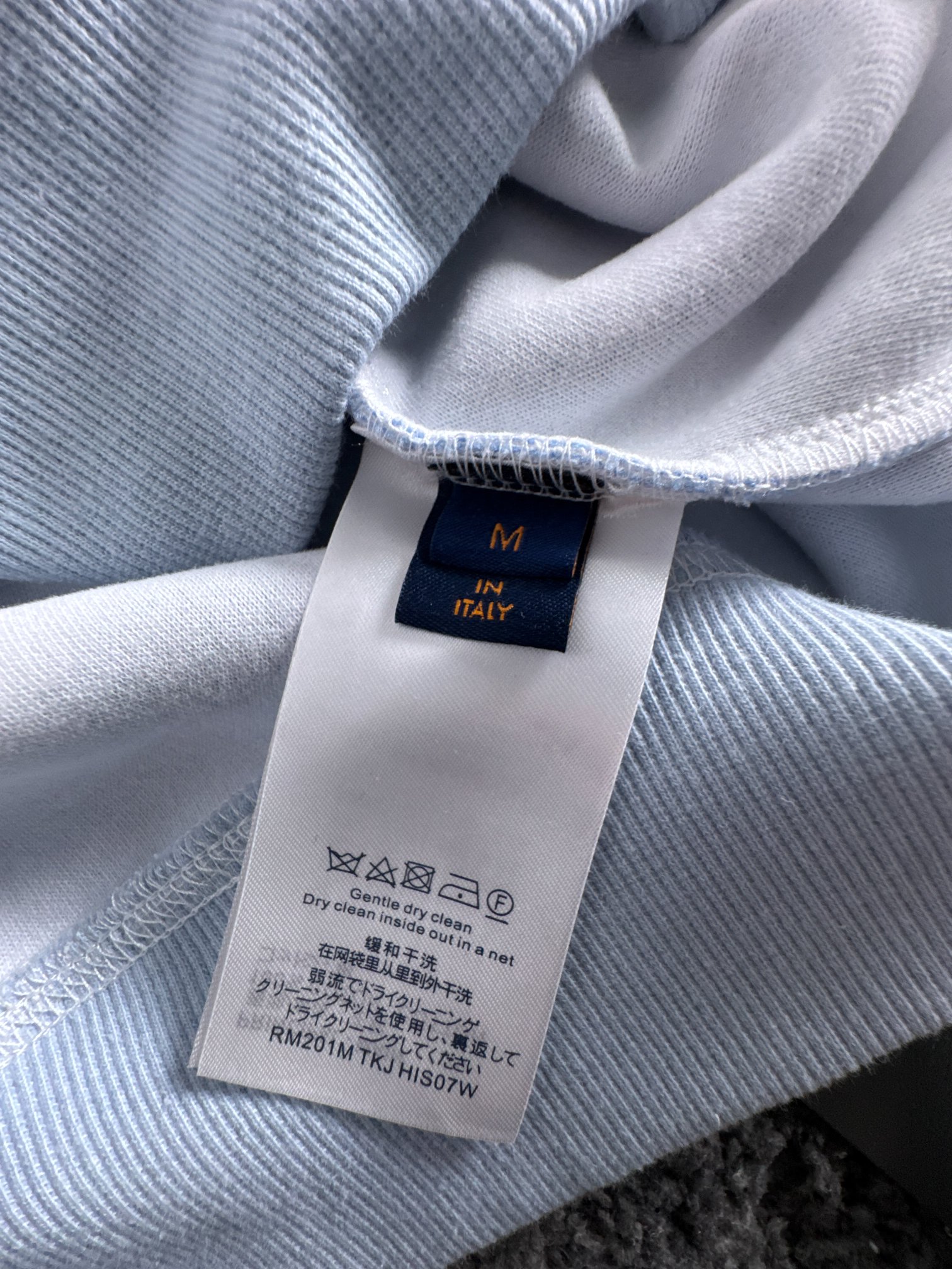 Louis Vuitton Monogram Jacquard Crewneck Sweater Classic Fit - Blue/White 10 a1754317390063 5767
